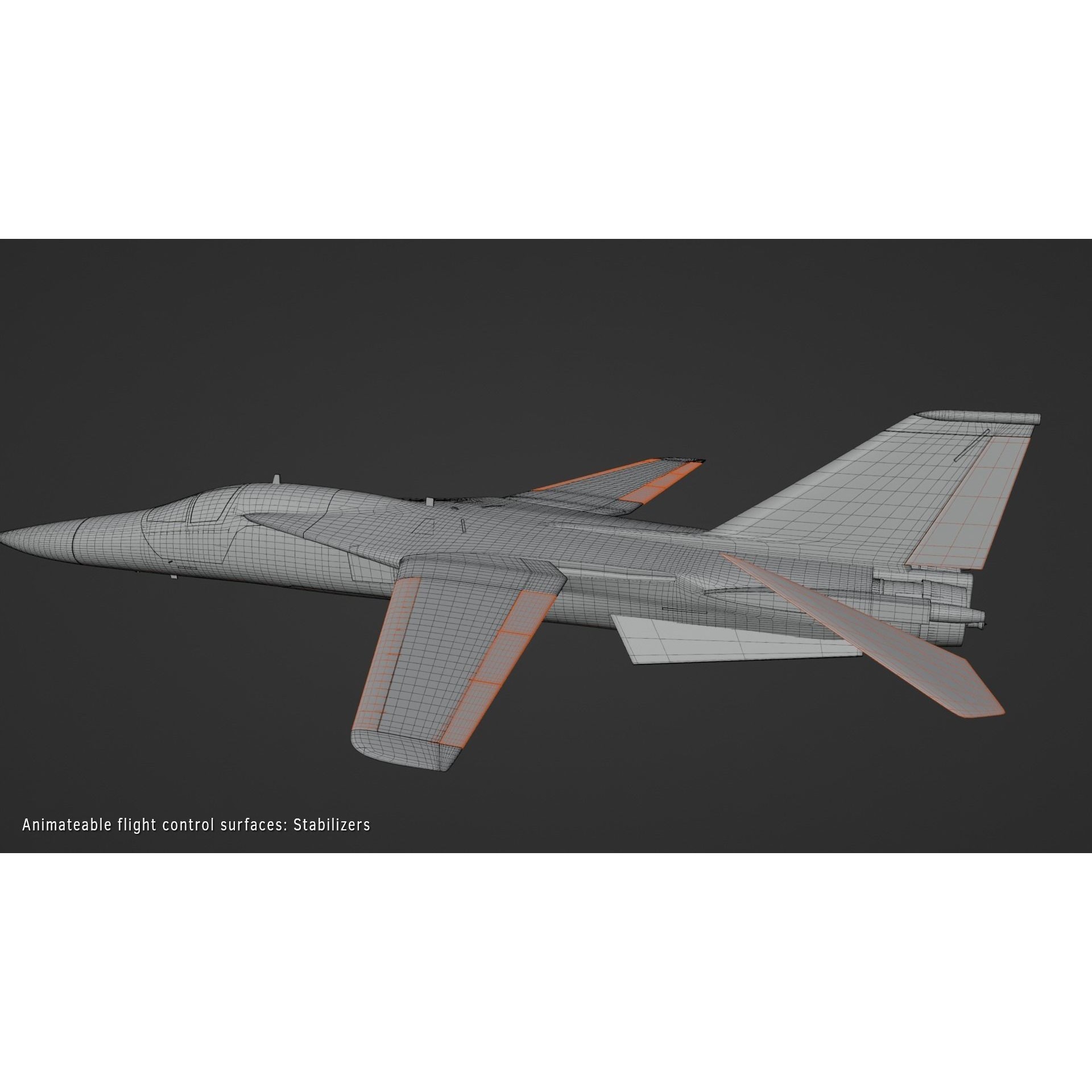 General Dynamics F-111 Aardvark - Game-Ready 3D Model - View 13