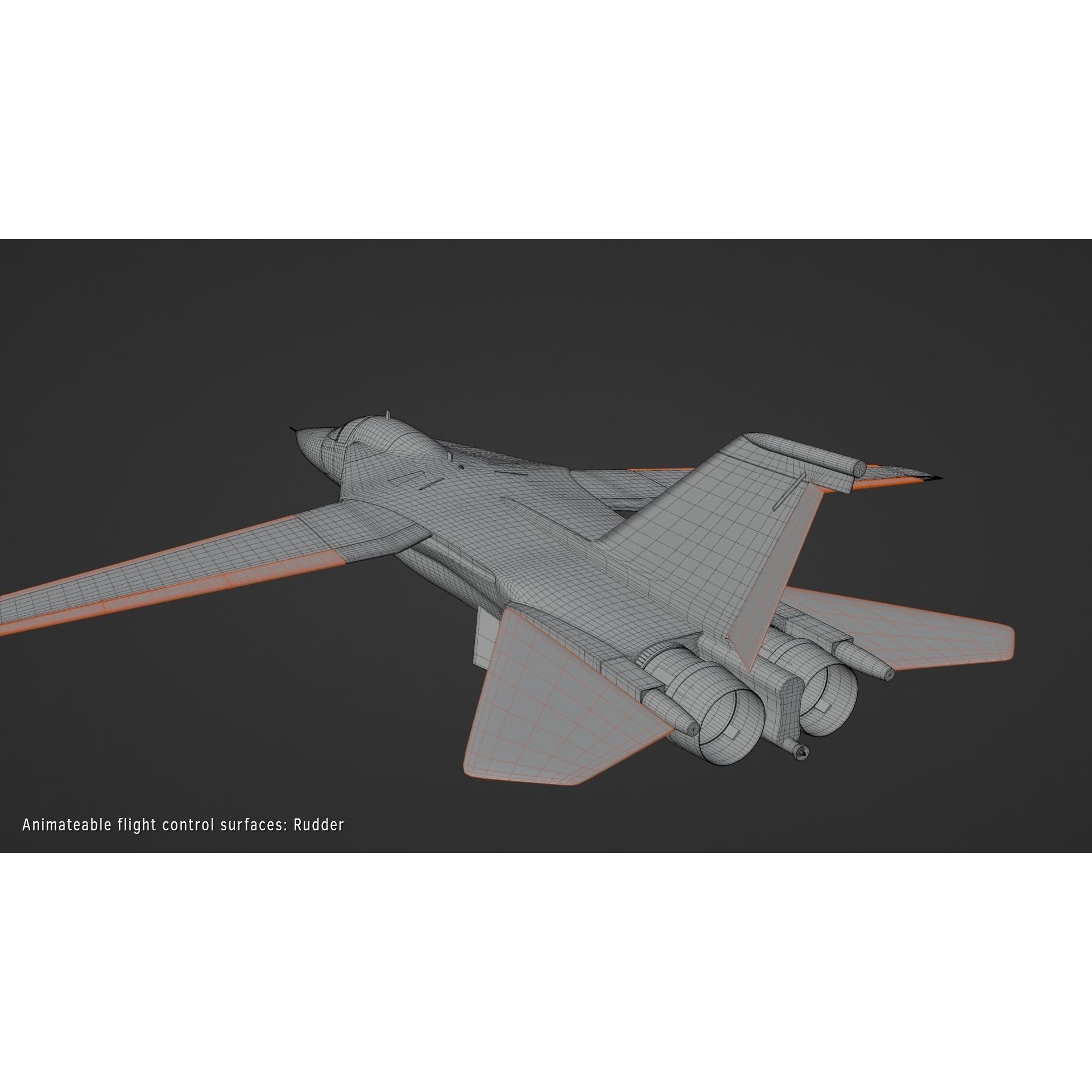 General Dynamics F-111 Aardvark - Game-Ready 3D Model - View 14