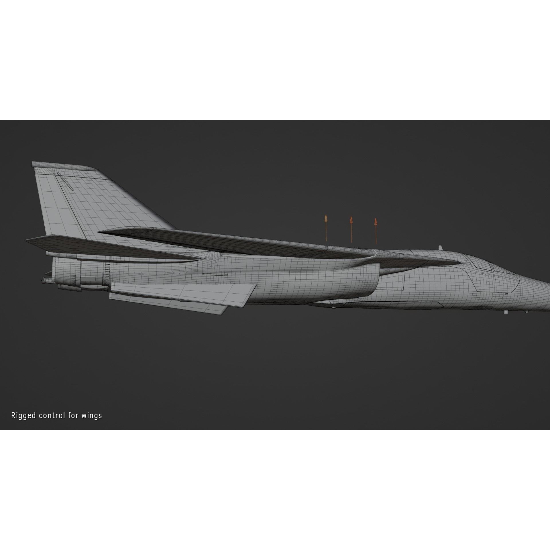 General Dynamics F-111 Aardvark - Game-Ready 3D Model - View 16