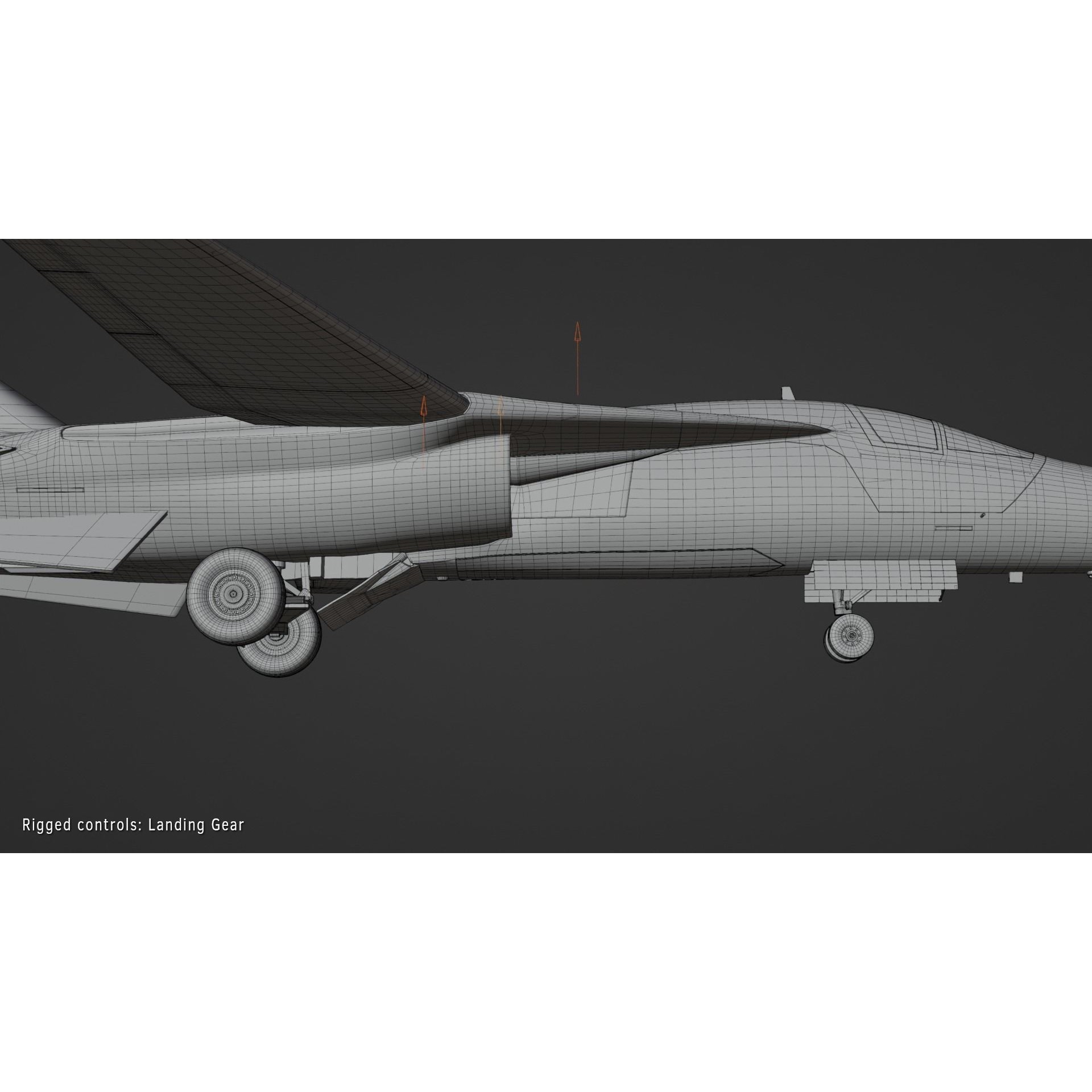 General Dynamics F-111 Aardvark - Game-Ready 3D Model - View 18