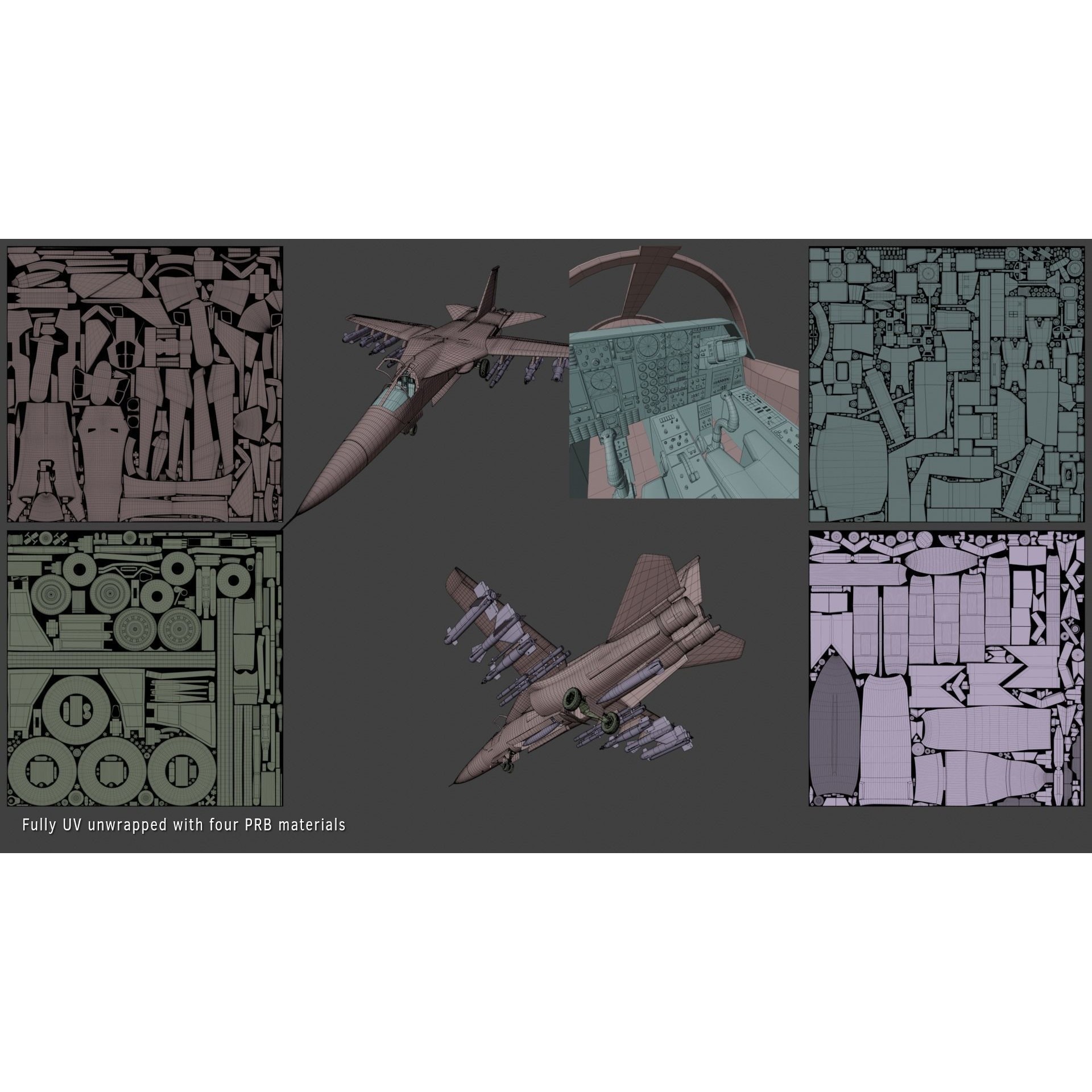 General Dynamics F-111 Aardvark - Game-Ready 3D Model - View 24