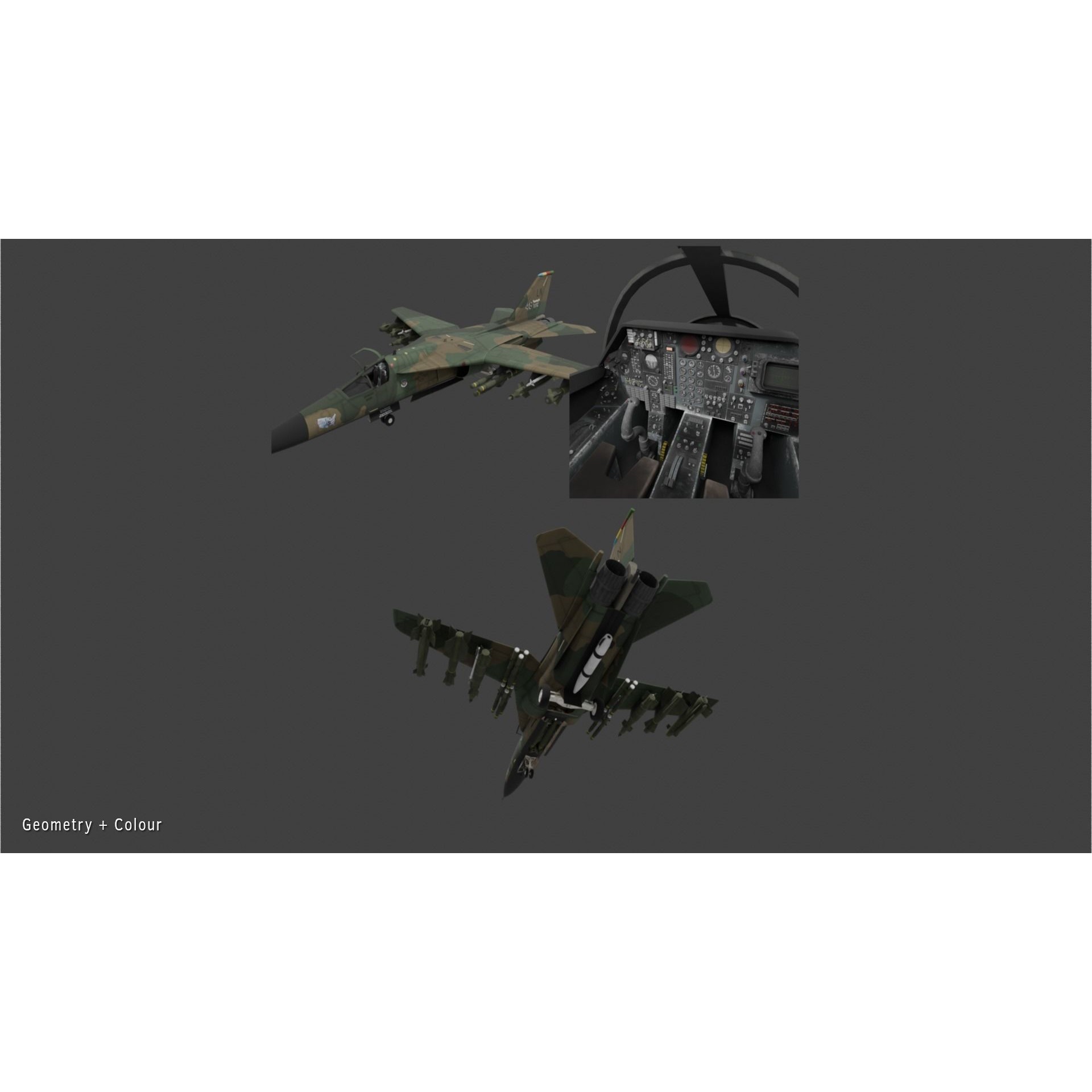 General Dynamics F-111 Aardvark - Game-Ready 3D Model - View 31