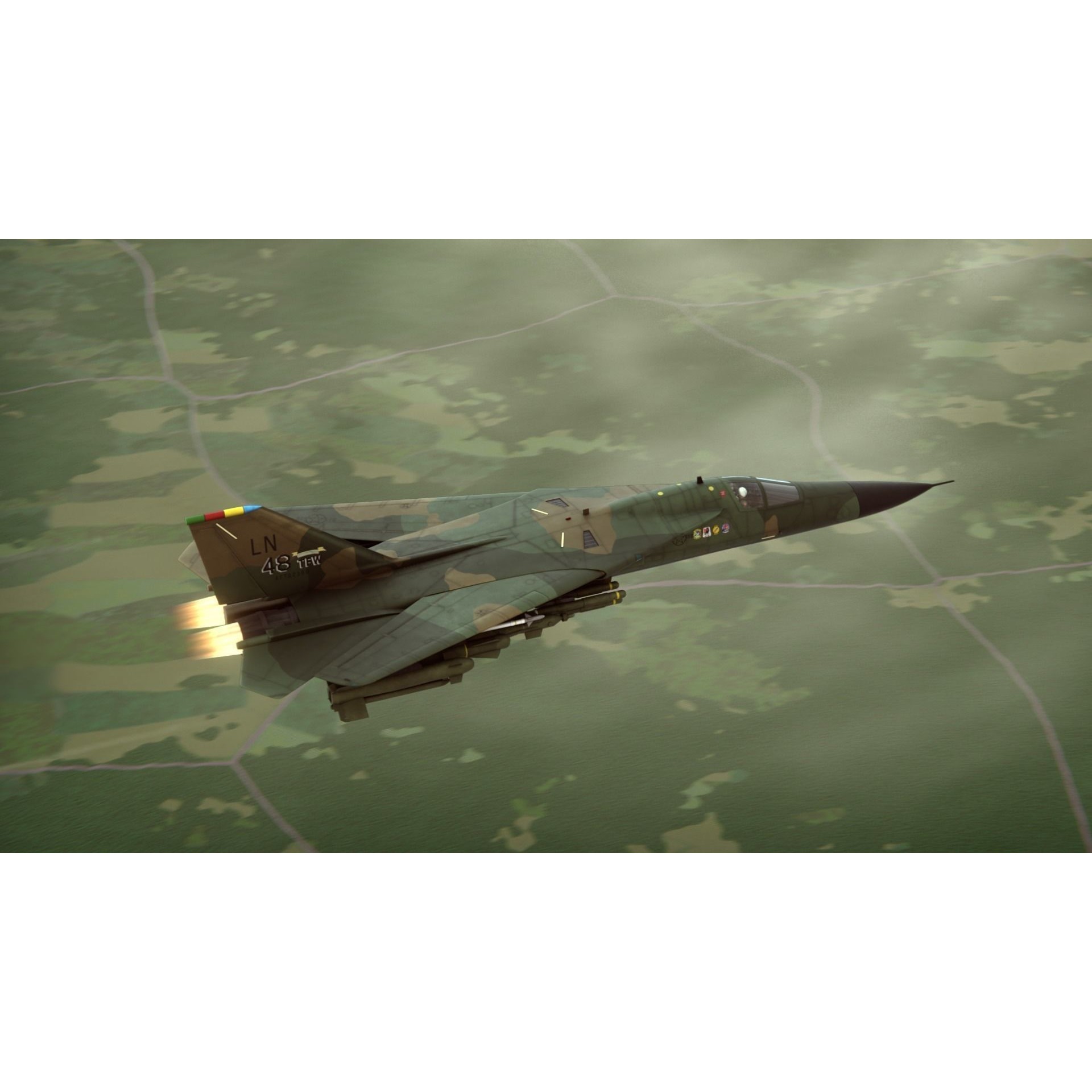 General Dynamics F-111 Aardvark - Game-Ready 3D Model - View 6
