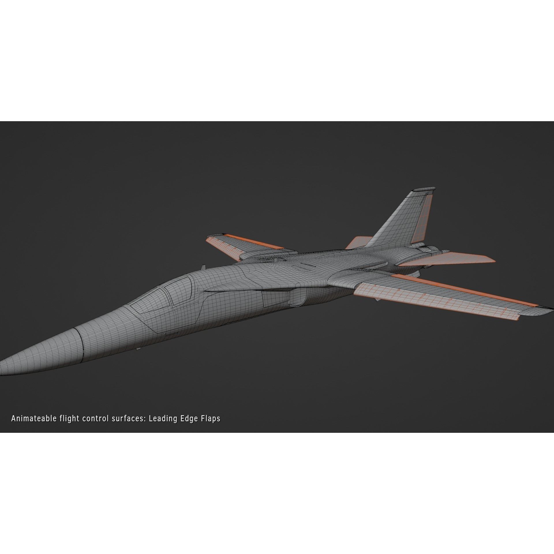 General Dynamics F-111 Aardvark - Game-Ready 3D Model - View 9