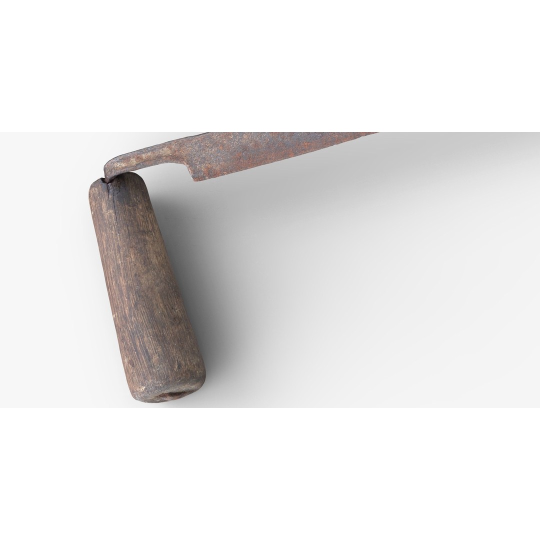 Planer Scraper 3D Model – Low Poly Game Ready Asset, FBX - View 3