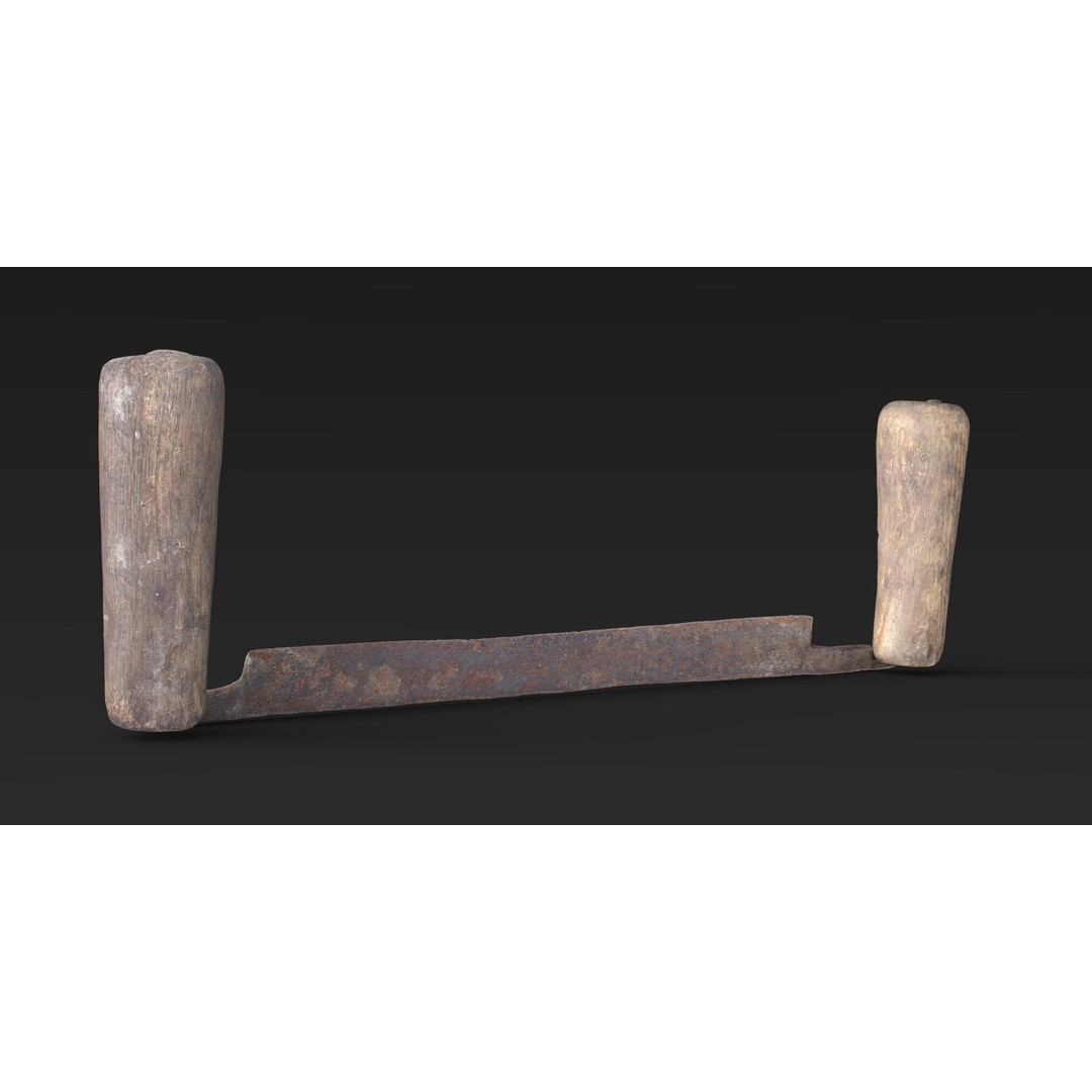 Planer Scraper 3D Model – Low Poly Game Ready Asset, FBX - View 7