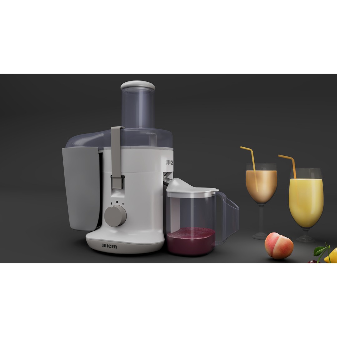 Juicer 3D Model – Low Poly PBR Asset, FBX Format - View 10