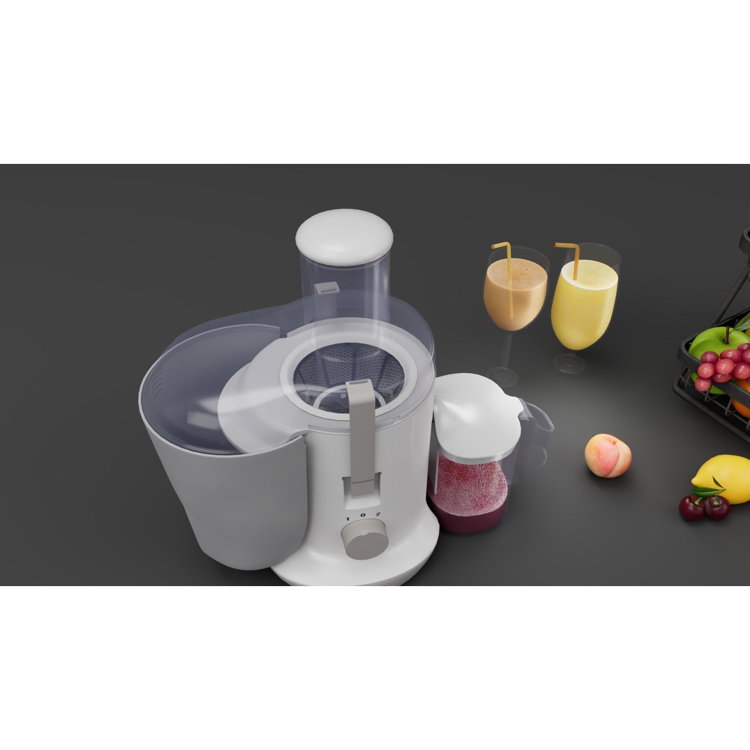 Juicer 3D Model – Low Poly PBR Asset, FBX Format - View 12
