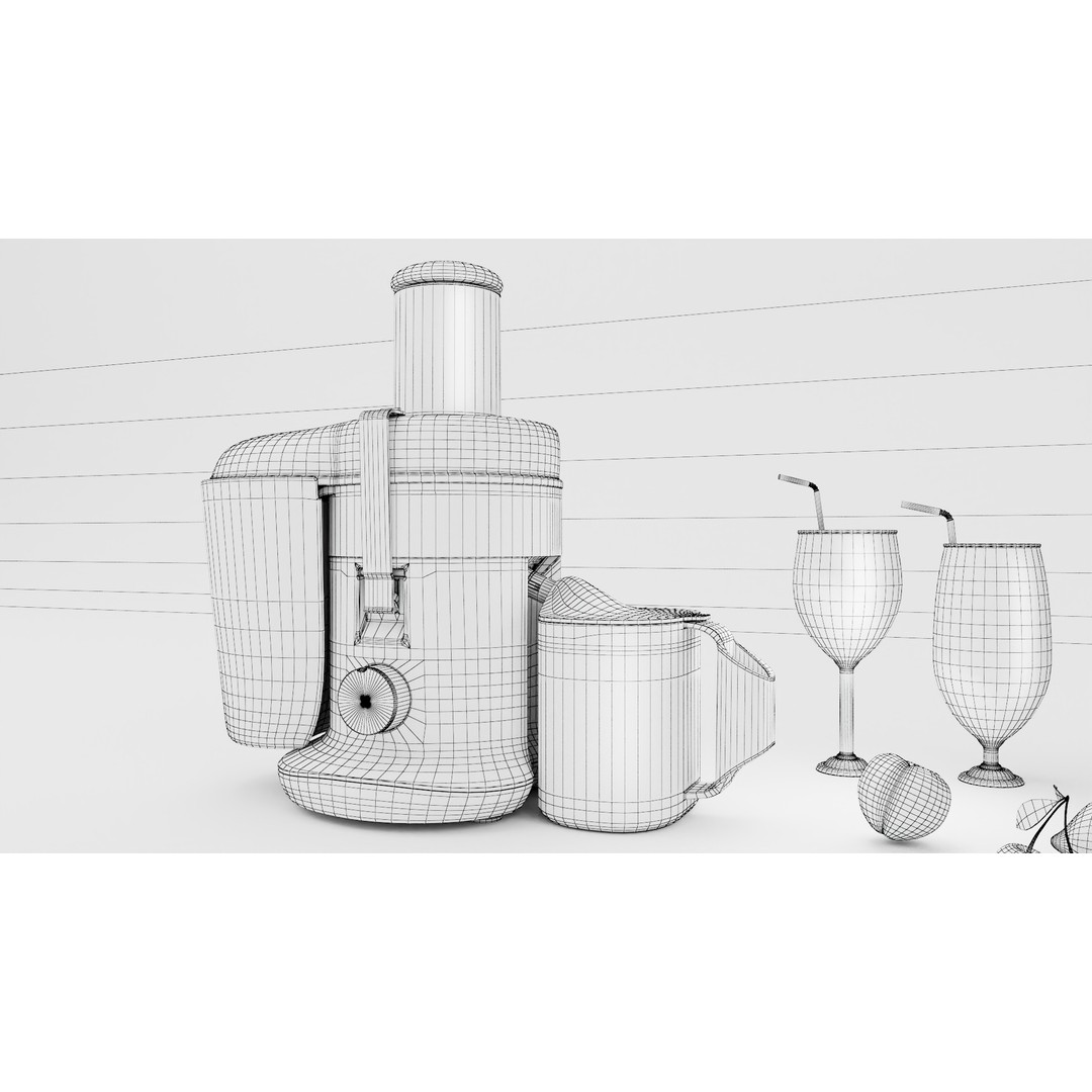 Juicer 3D Model – Low Poly PBR Asset, FBX Format - View 16