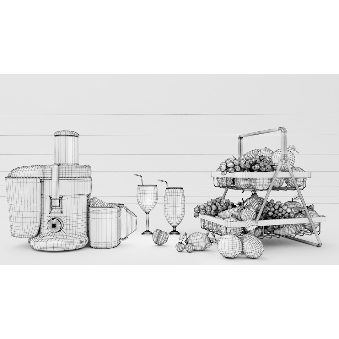 Juicer 3D Model – Low Poly PBR Asset, FBX Format - View 17