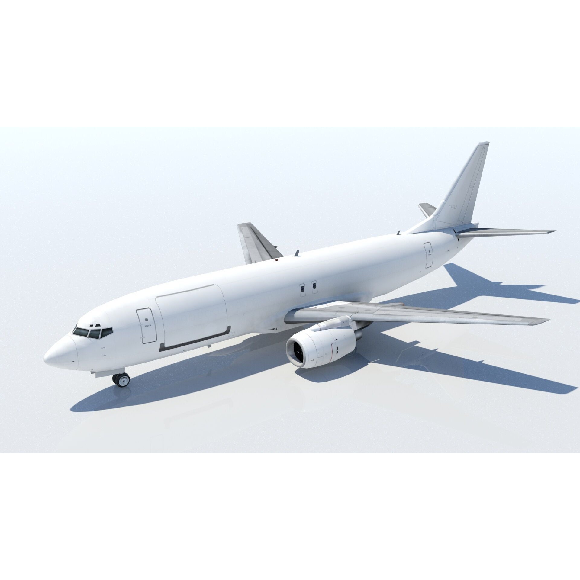 Boeing 737-400F Classic Freighter - Low-Poly Game-Ready 3D Model - View 10