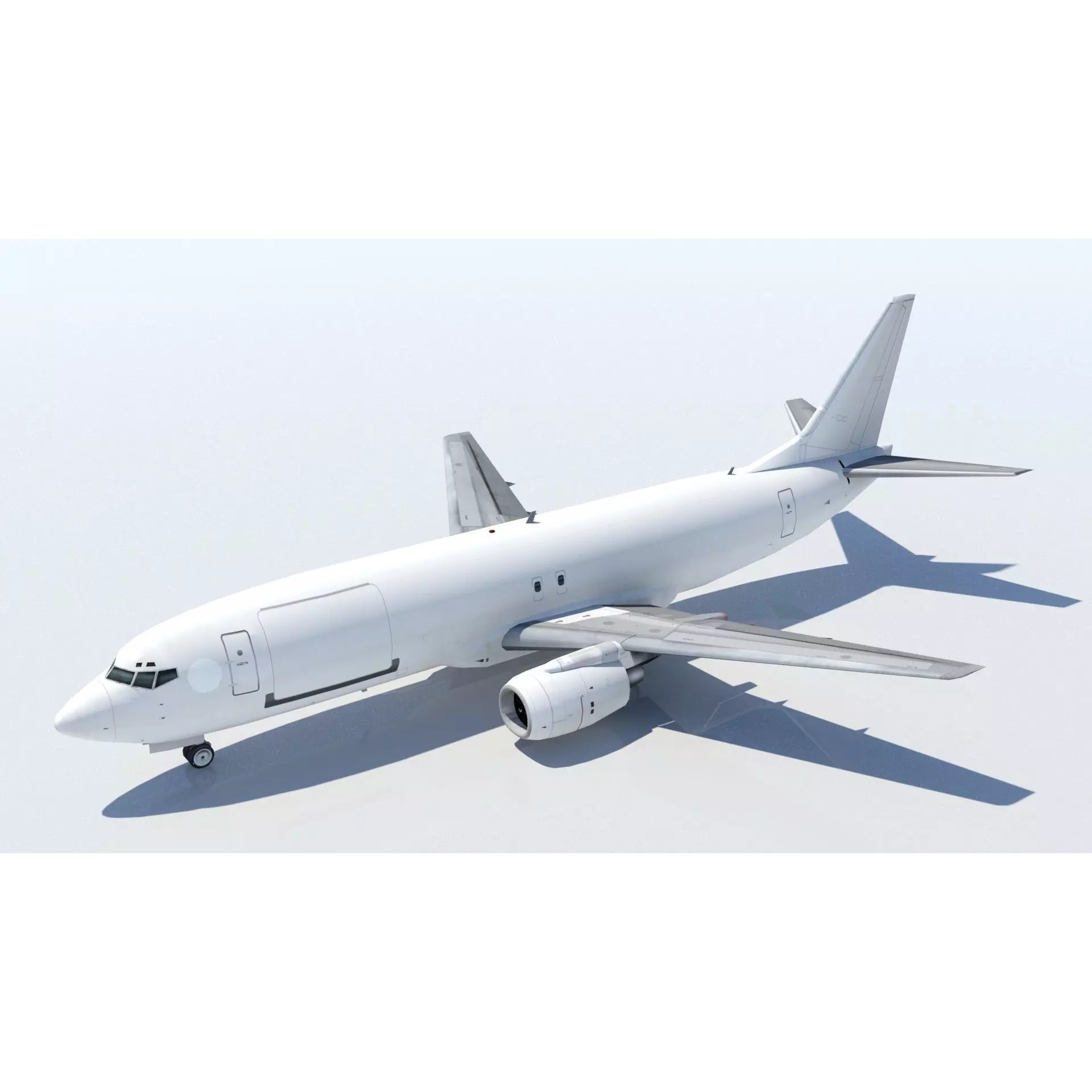 Boeing 737-400F Classic Freighter - Low-Poly Game-Ready 3D Model - View 2