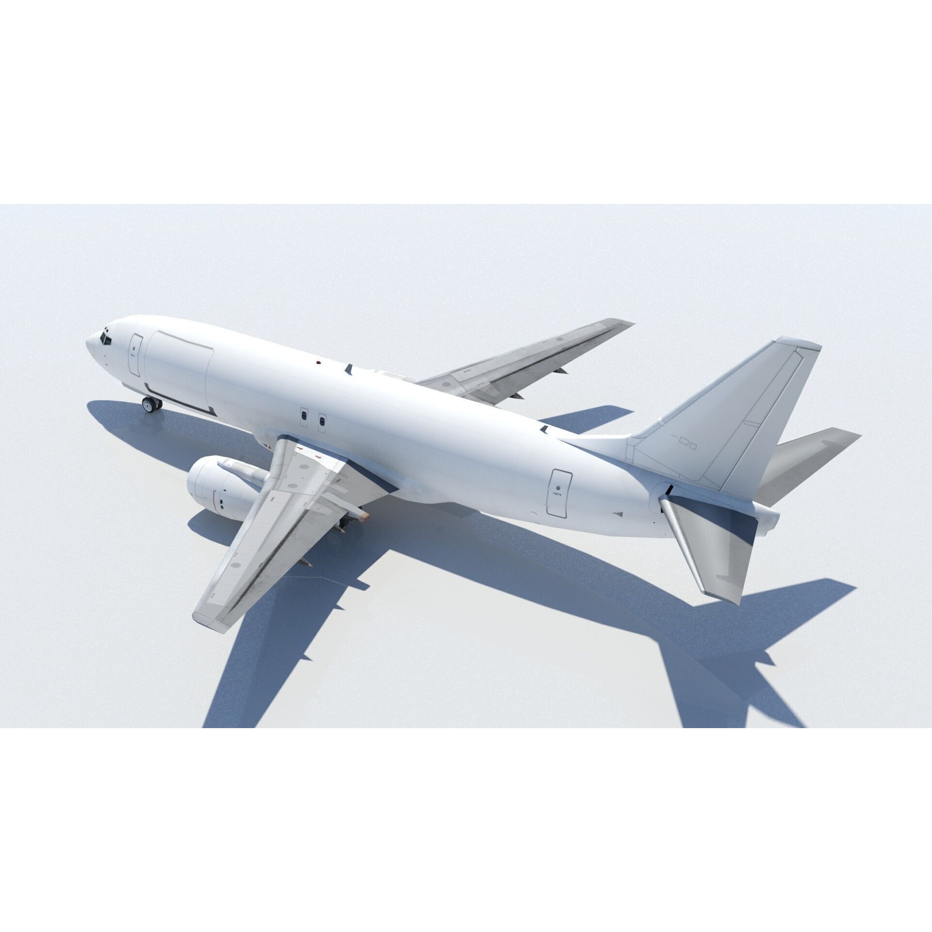 Boeing 737-400F Classic Freighter - Low-Poly Game-Ready 3D Model - View 4