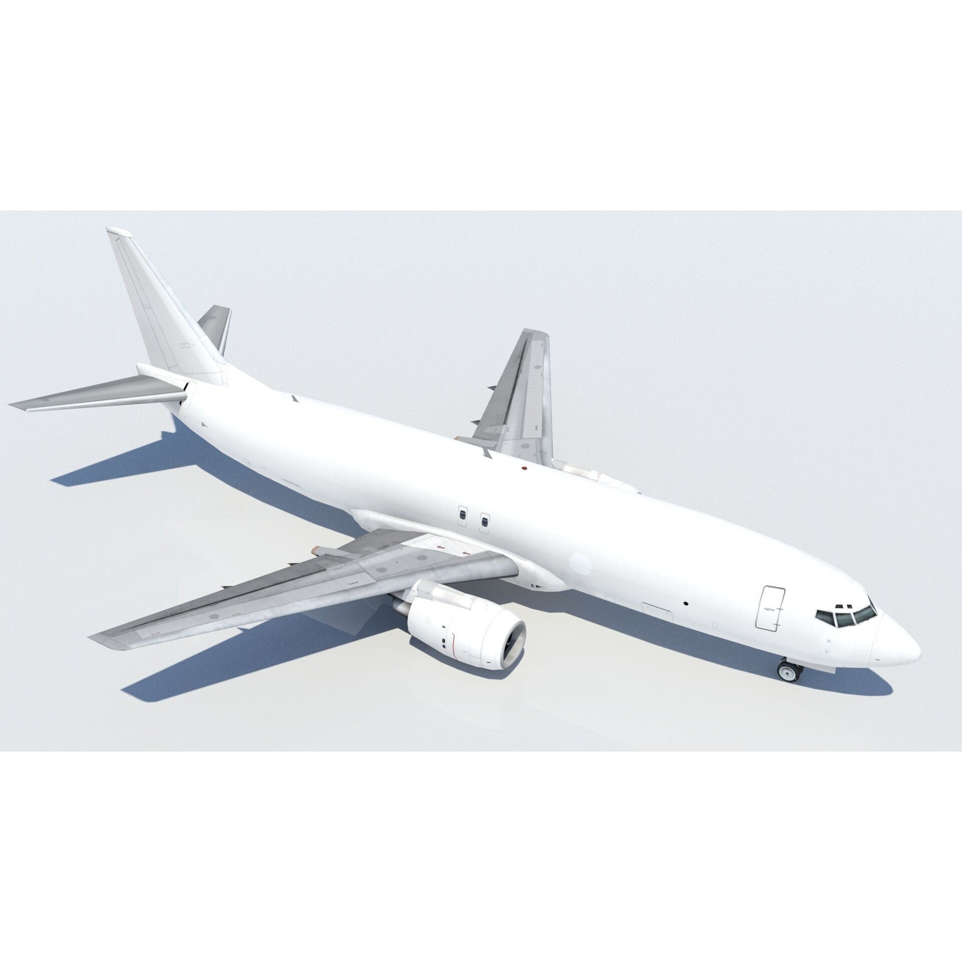 Boeing 737-400F Classic Freighter - Low-Poly Game-Ready 3D Model - View 8