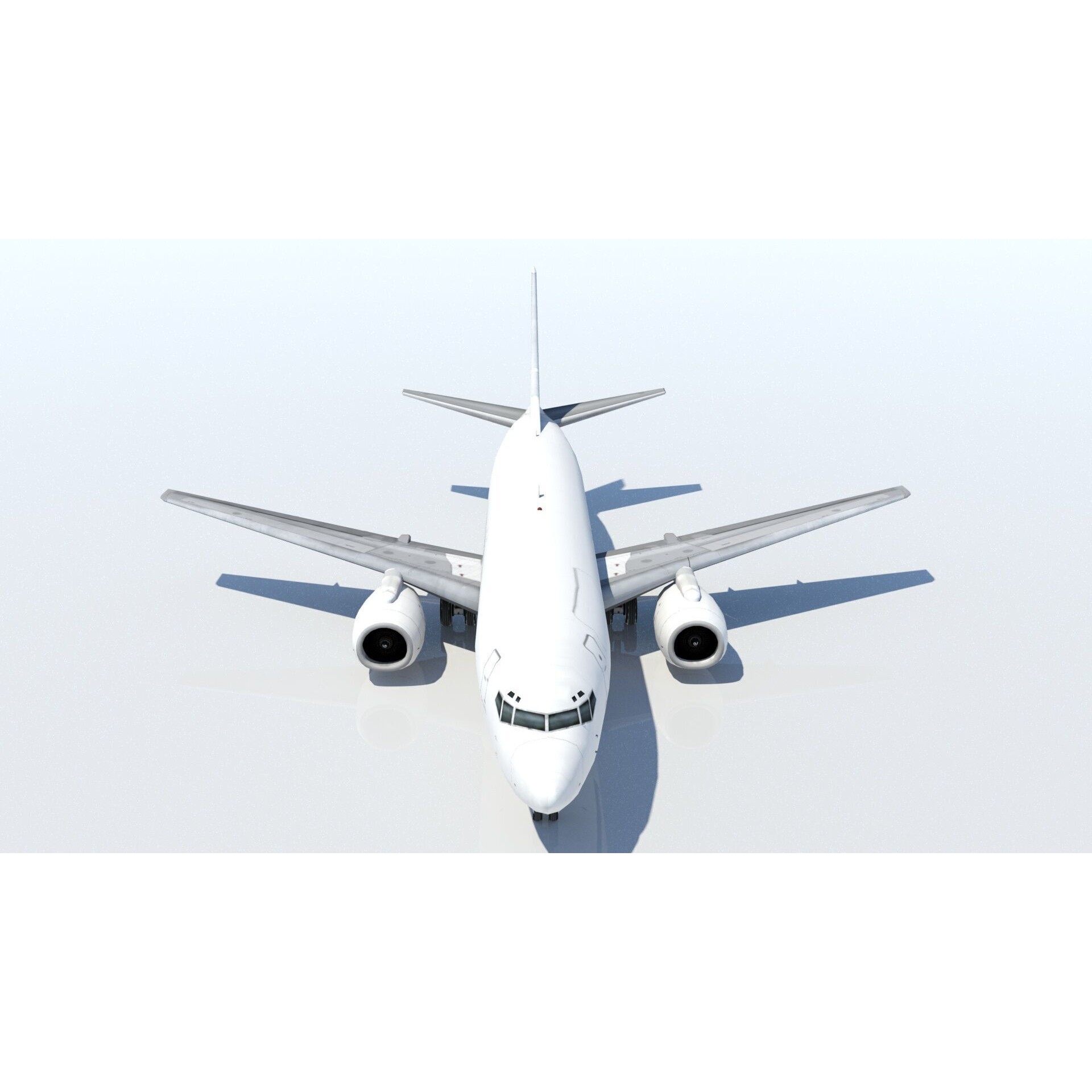 Boeing 737-400F Classic Freighter - Low-Poly Game-Ready 3D Model - View 9