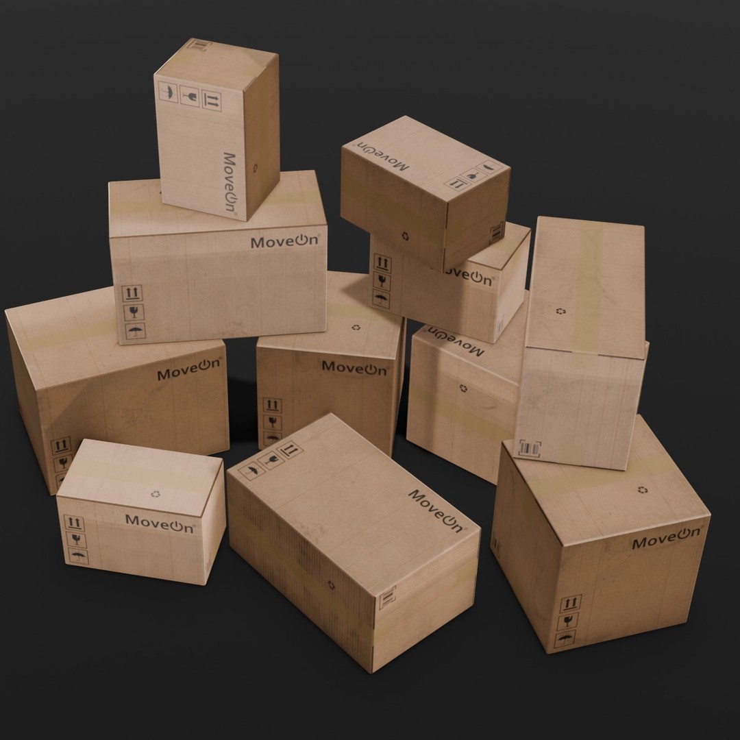 Box Pack 3D Model – Low Poly Digital Asset, FBX, Game Ready - View 10