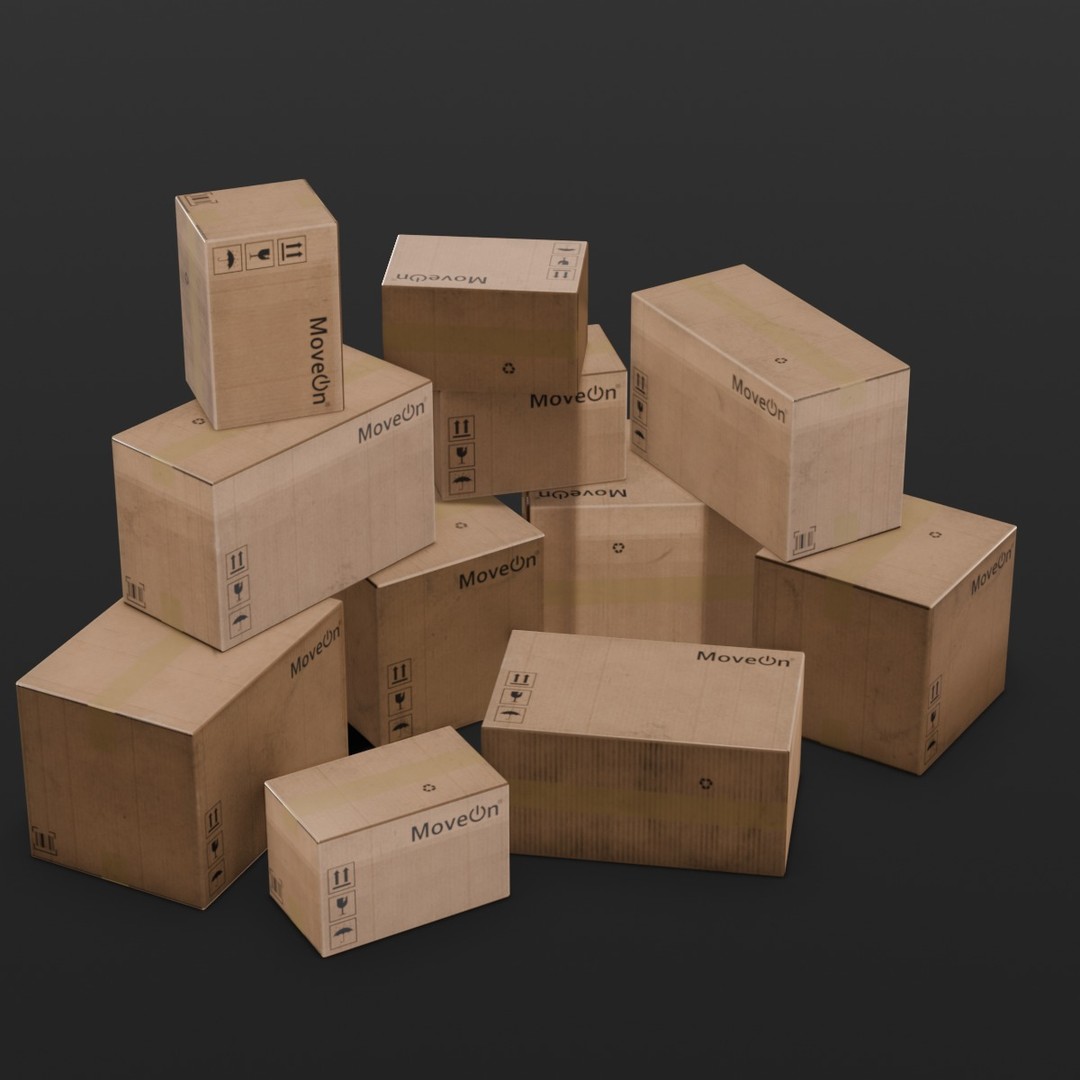 Box Pack 3D Model – Low Poly Digital Asset, FBX, Game Ready - View 11