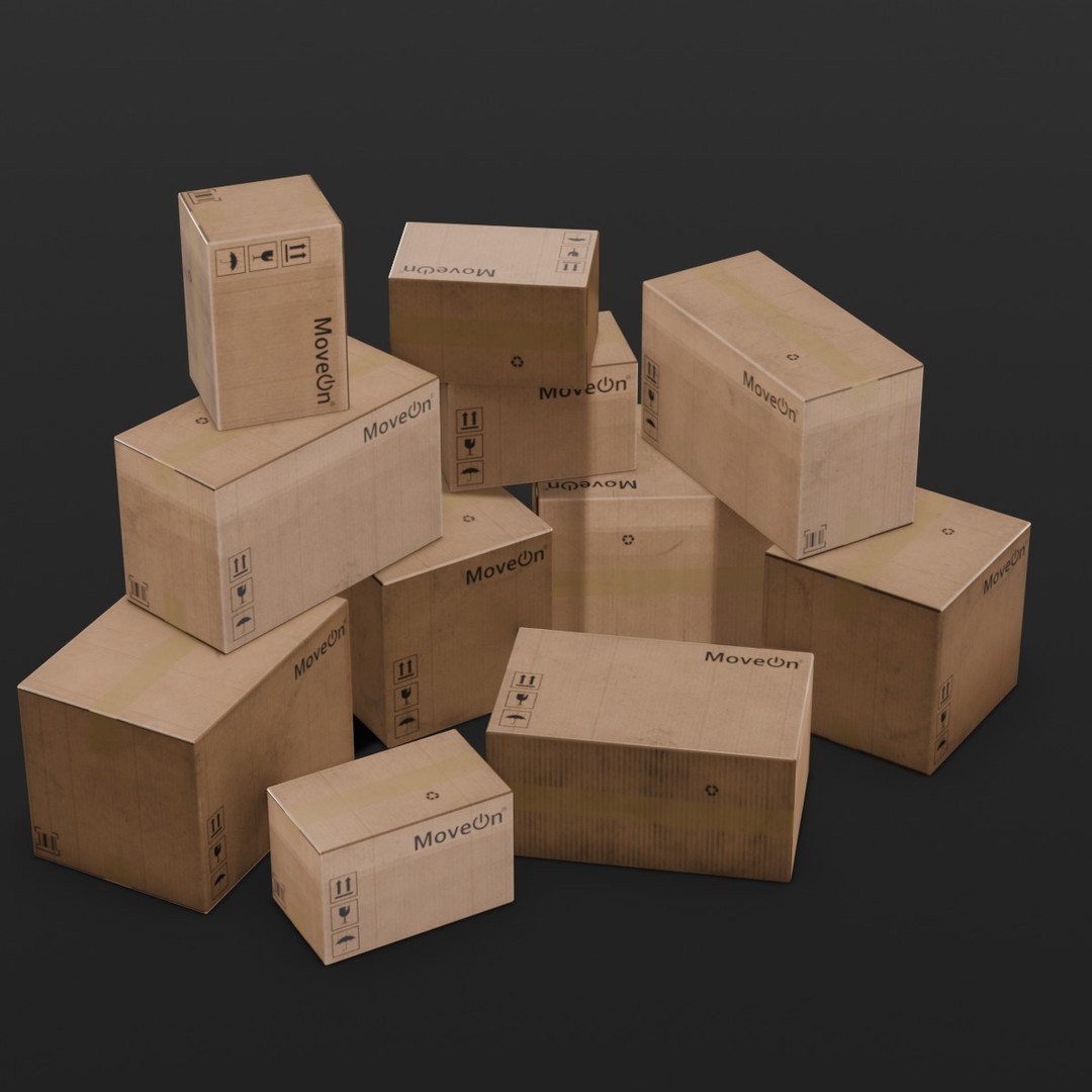Box Pack 3D Model – Low Poly Digital Asset, FBX, Game Ready - View 12