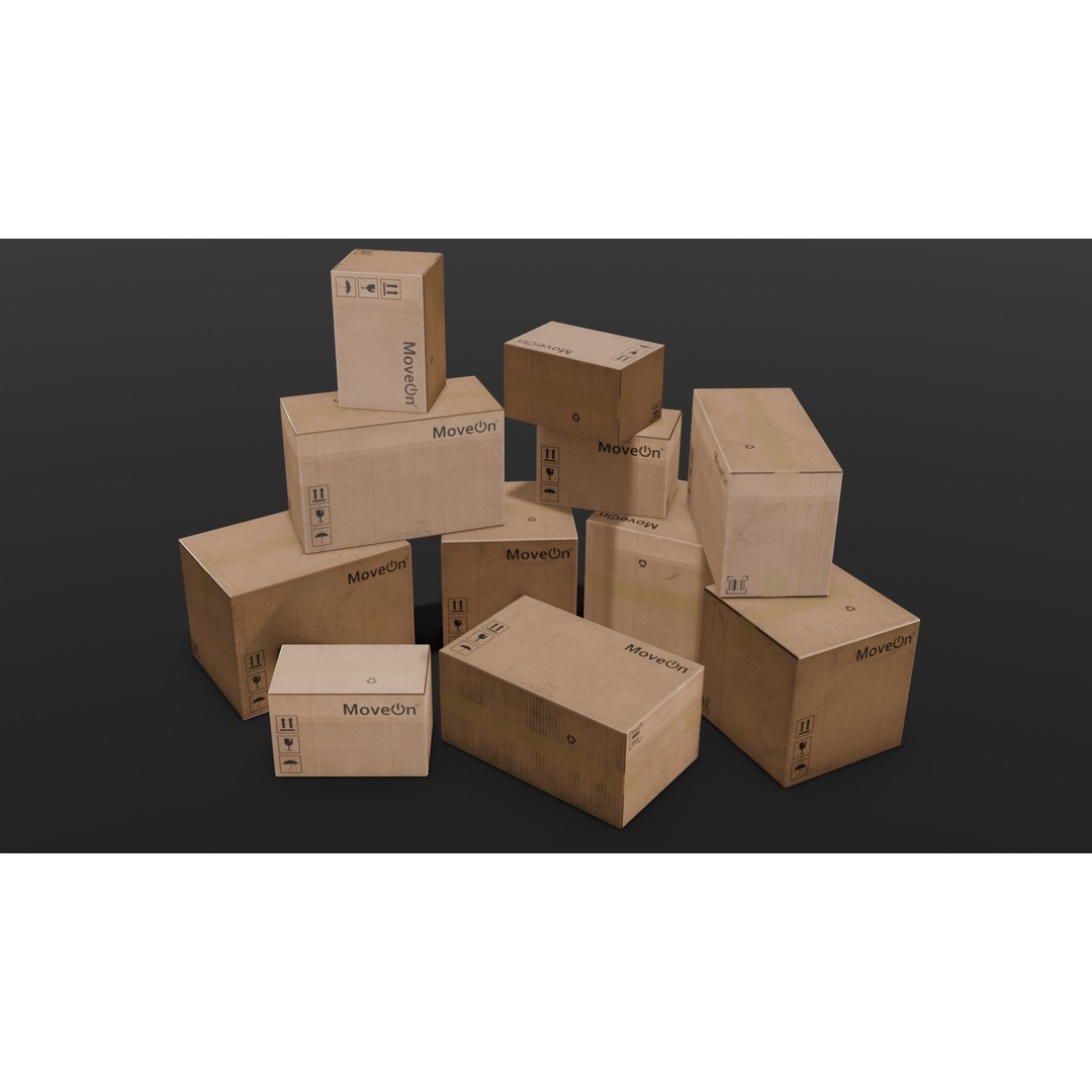 Box Pack 3D Model – Low Poly Digital Asset, FBX, Game Ready - View 17