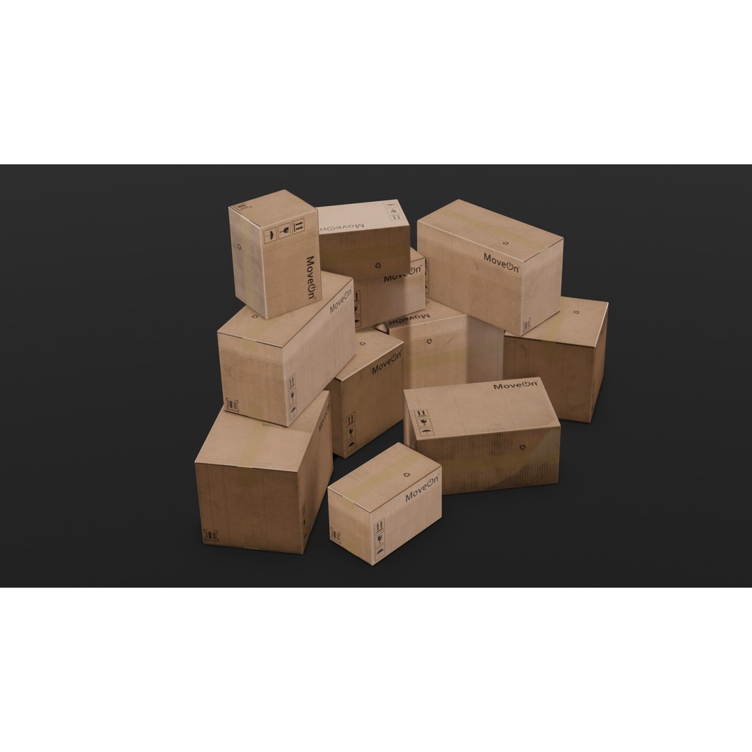 Box Pack 3D Model – Low Poly Digital Asset, FBX, Game Ready - View 19