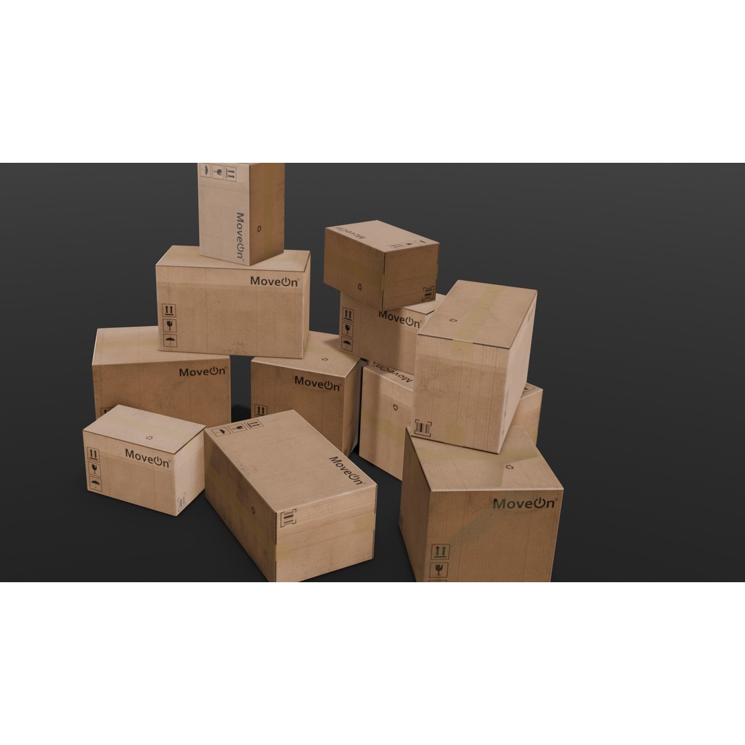 Box Pack 3D Model – Low Poly Digital Asset, FBX, Game Ready - View 21