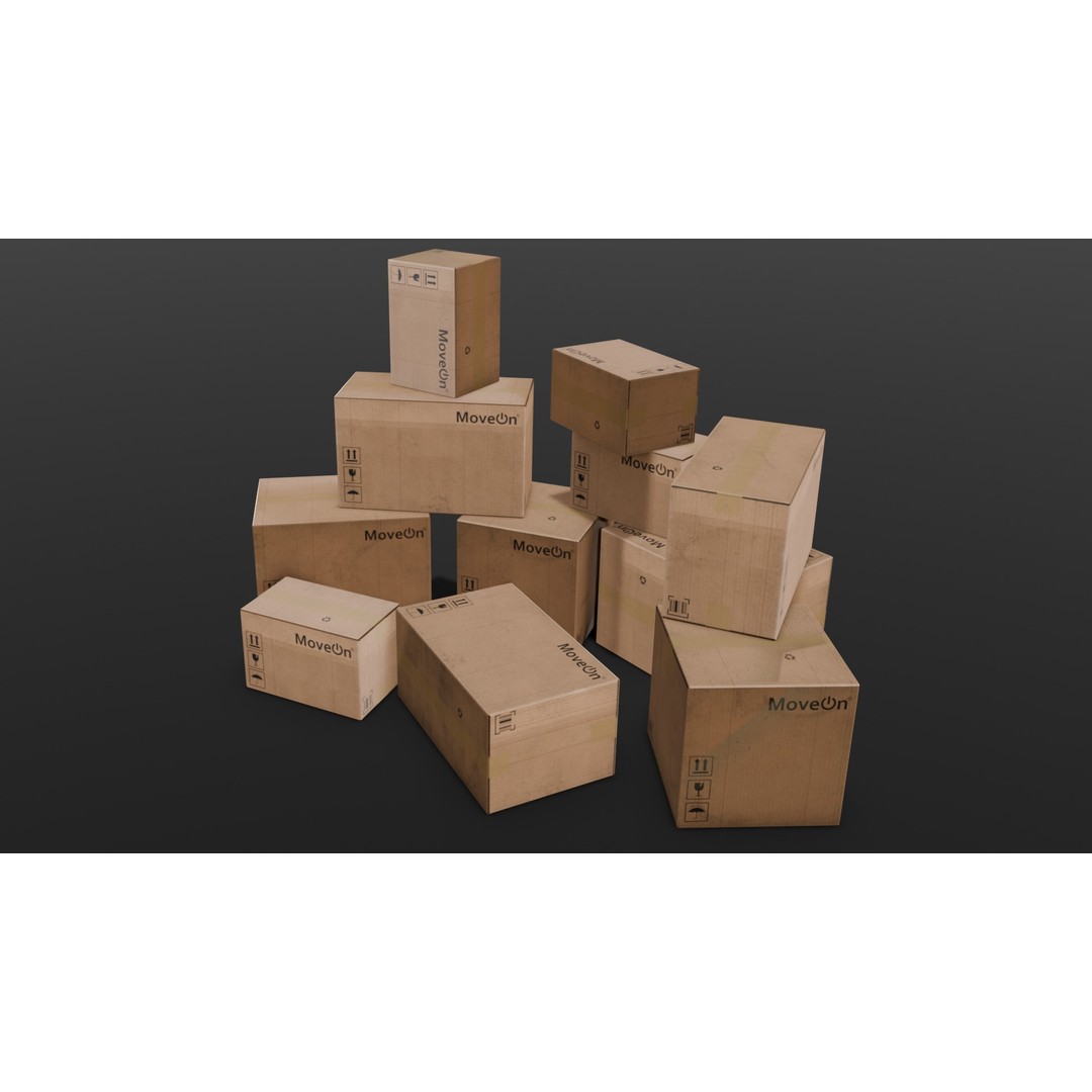 Box Pack 3D Model – Low Poly Digital Asset, FBX, Game Ready - View 22