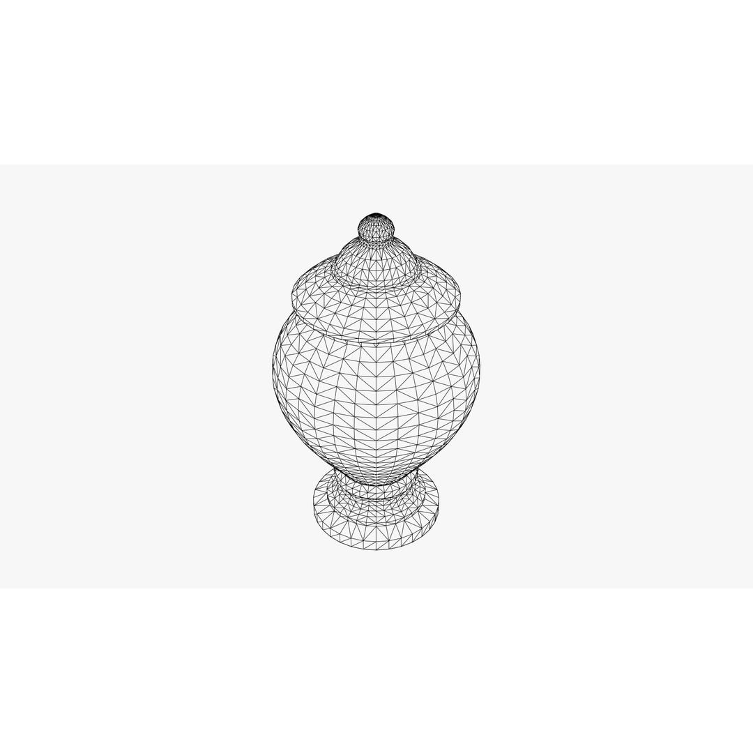 Ancient Stone Jar 3D Model – Low Poly PBR Kitchenware, FBX, OBJ - View 6