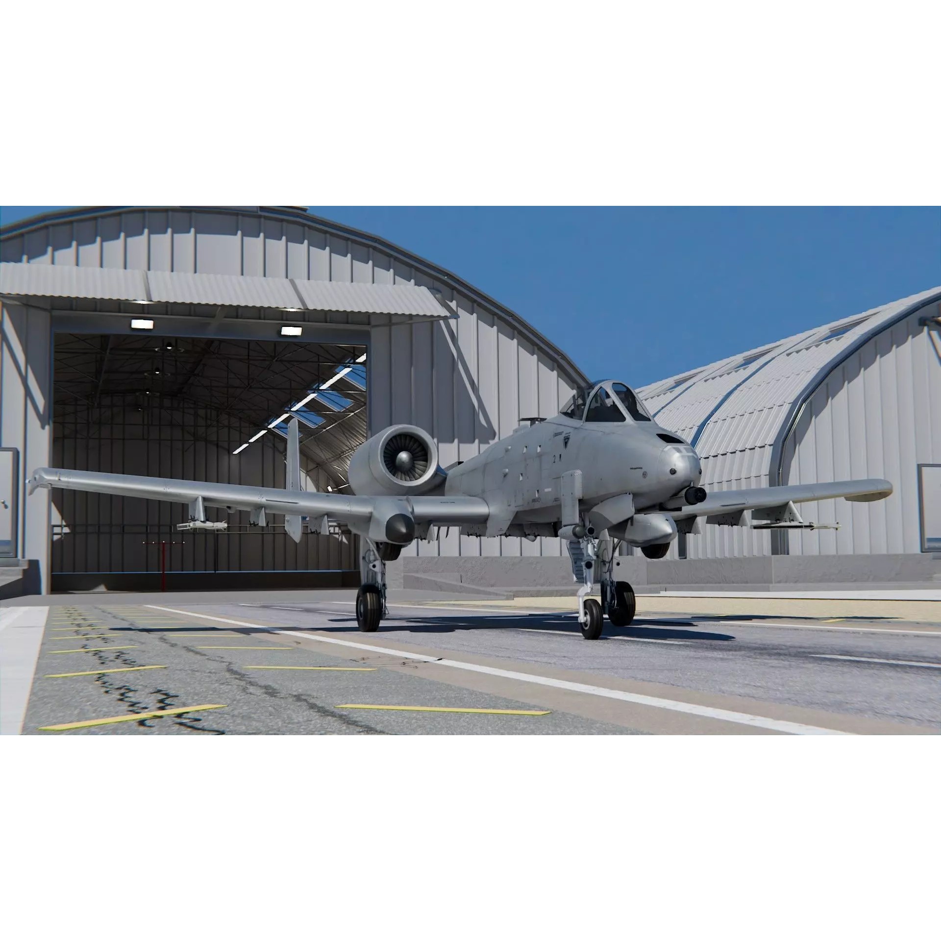 Fairchild Republic A-10 Thunderbolt II - Game-Ready 3D Model - View 2