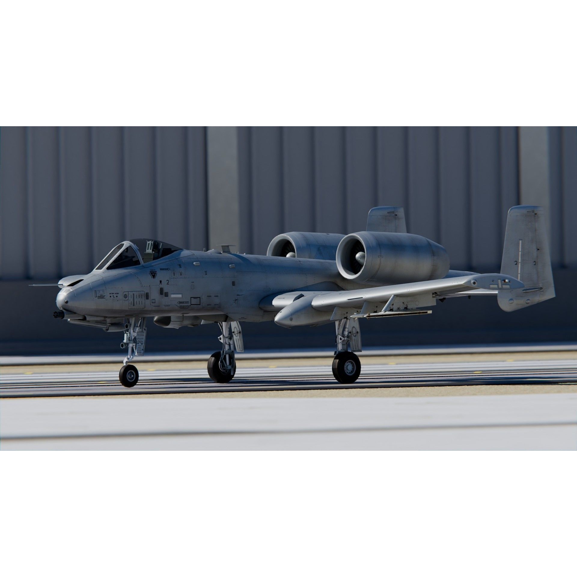 Fairchild Republic A-10 Thunderbolt II - Game-Ready 3D Model - View 3