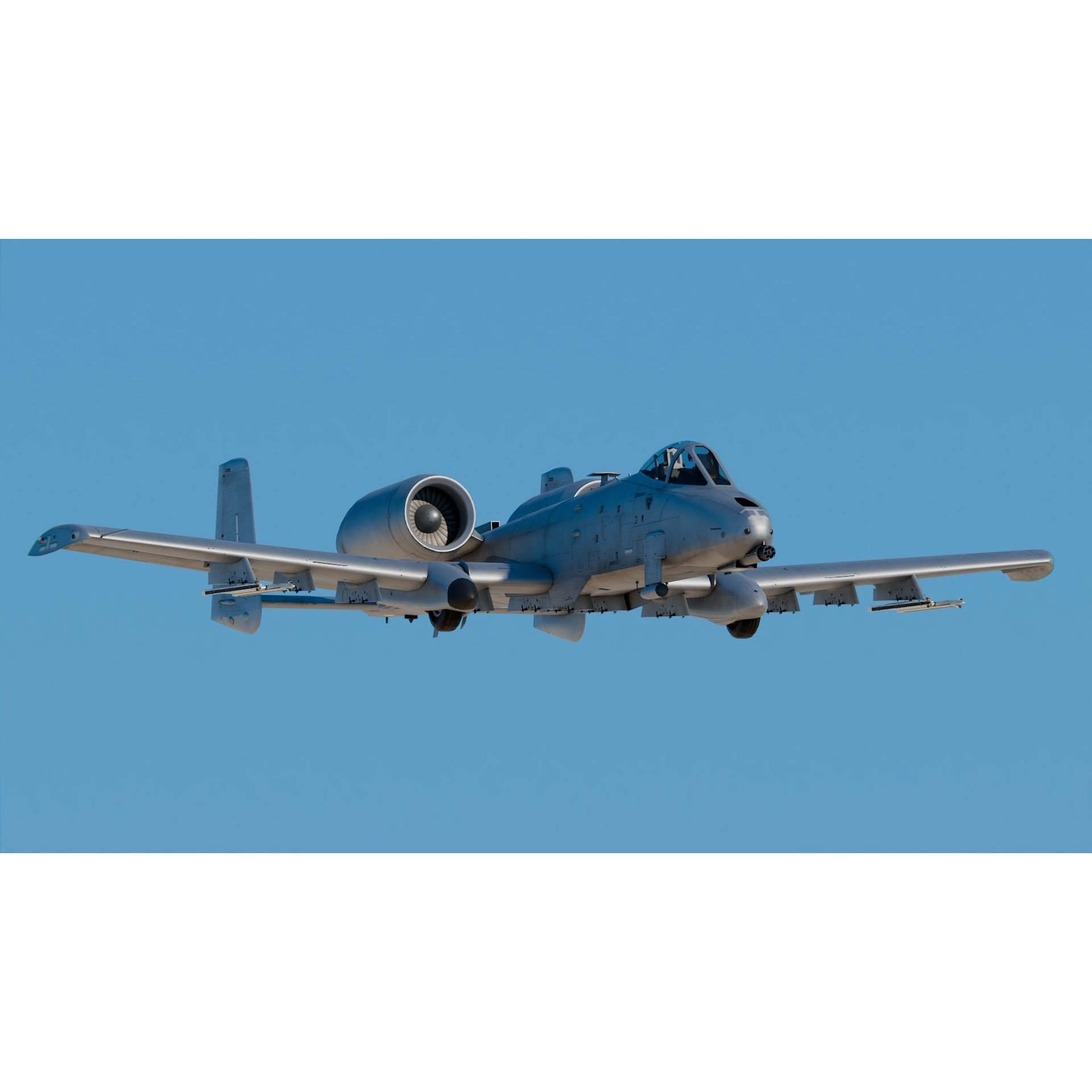 Fairchild Republic A-10 Thunderbolt II - Game-Ready 3D Model - View 4