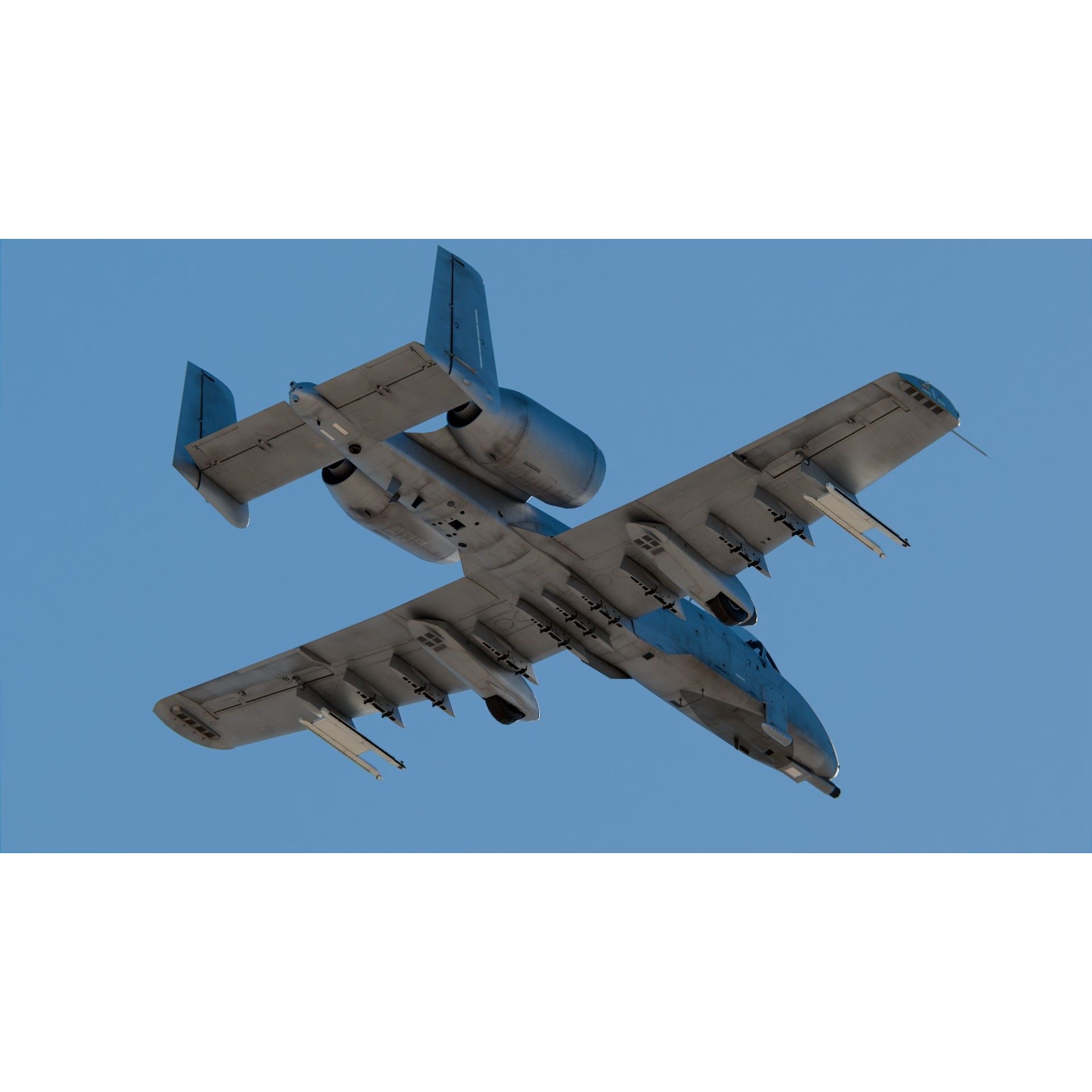 Fairchild Republic A-10 Thunderbolt II - Game-Ready 3D Model - View 5
