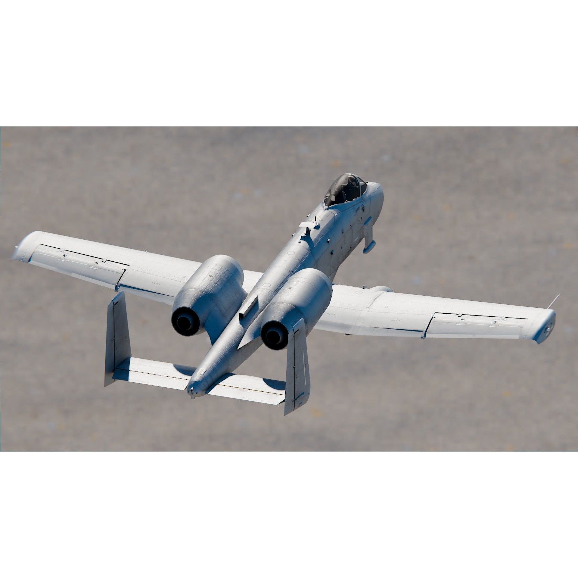 Fairchild Republic A-10 Thunderbolt II - Game-Ready 3D Model - View 8