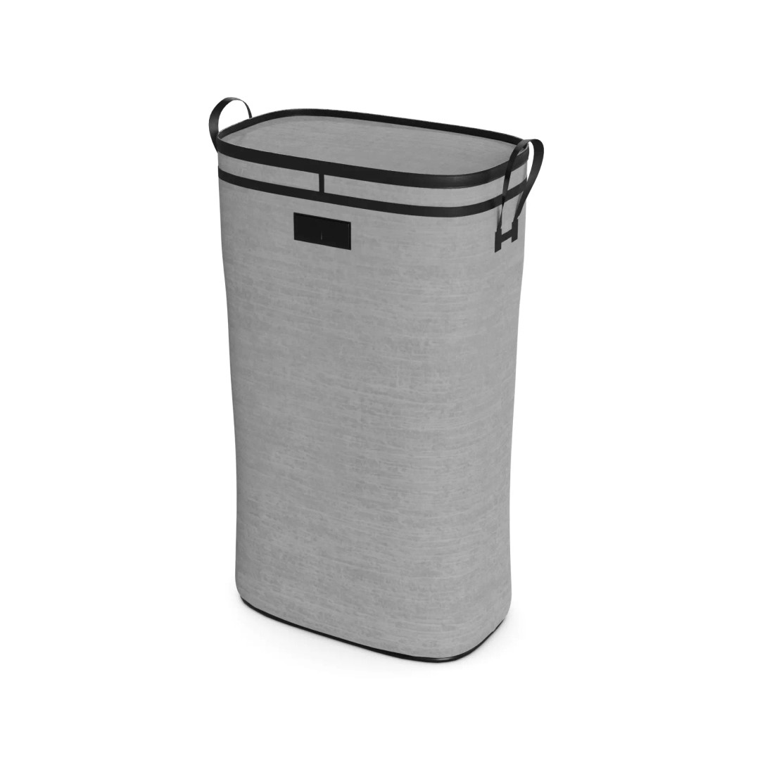 Laundry Hamper 3D Model – Stylish Collapsible Design, FBX - View 2