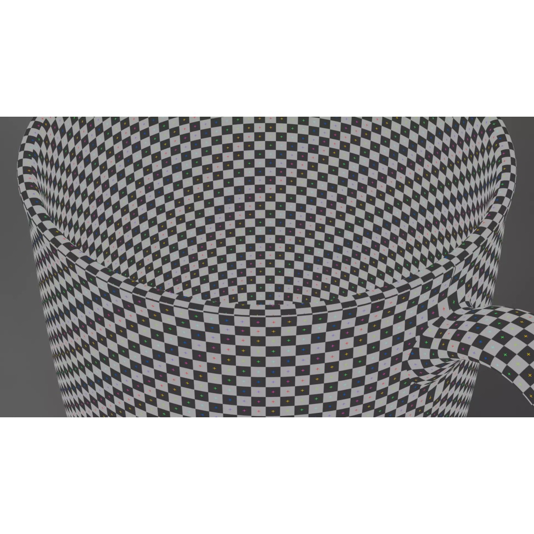 Tea Cup 3D Model – Simple Design with Raccoon Drawing, PBR Textures - View 15