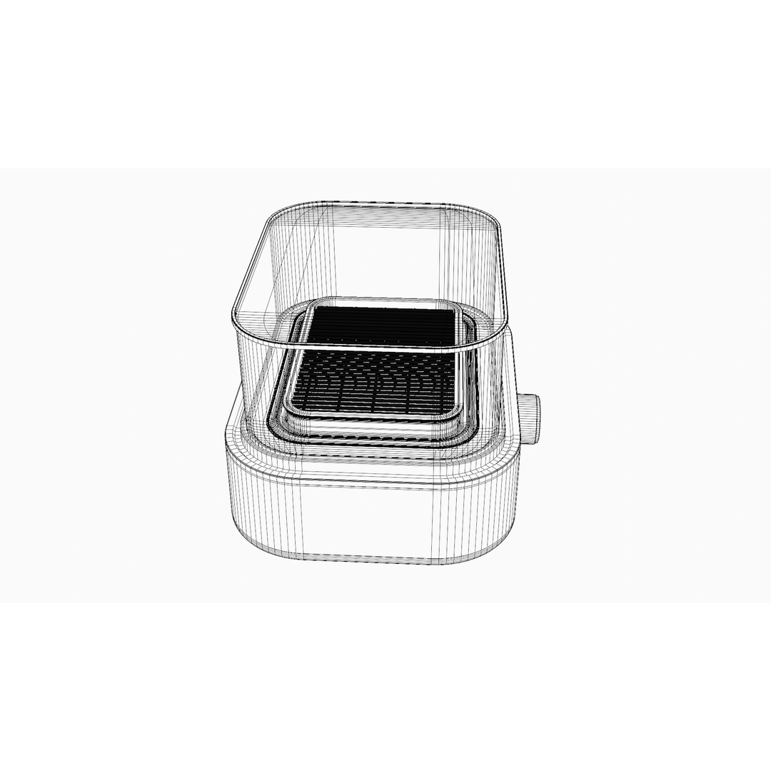 Electric Grill 3D Model – Low Poly Kitchen Appliance, FBX - View 13