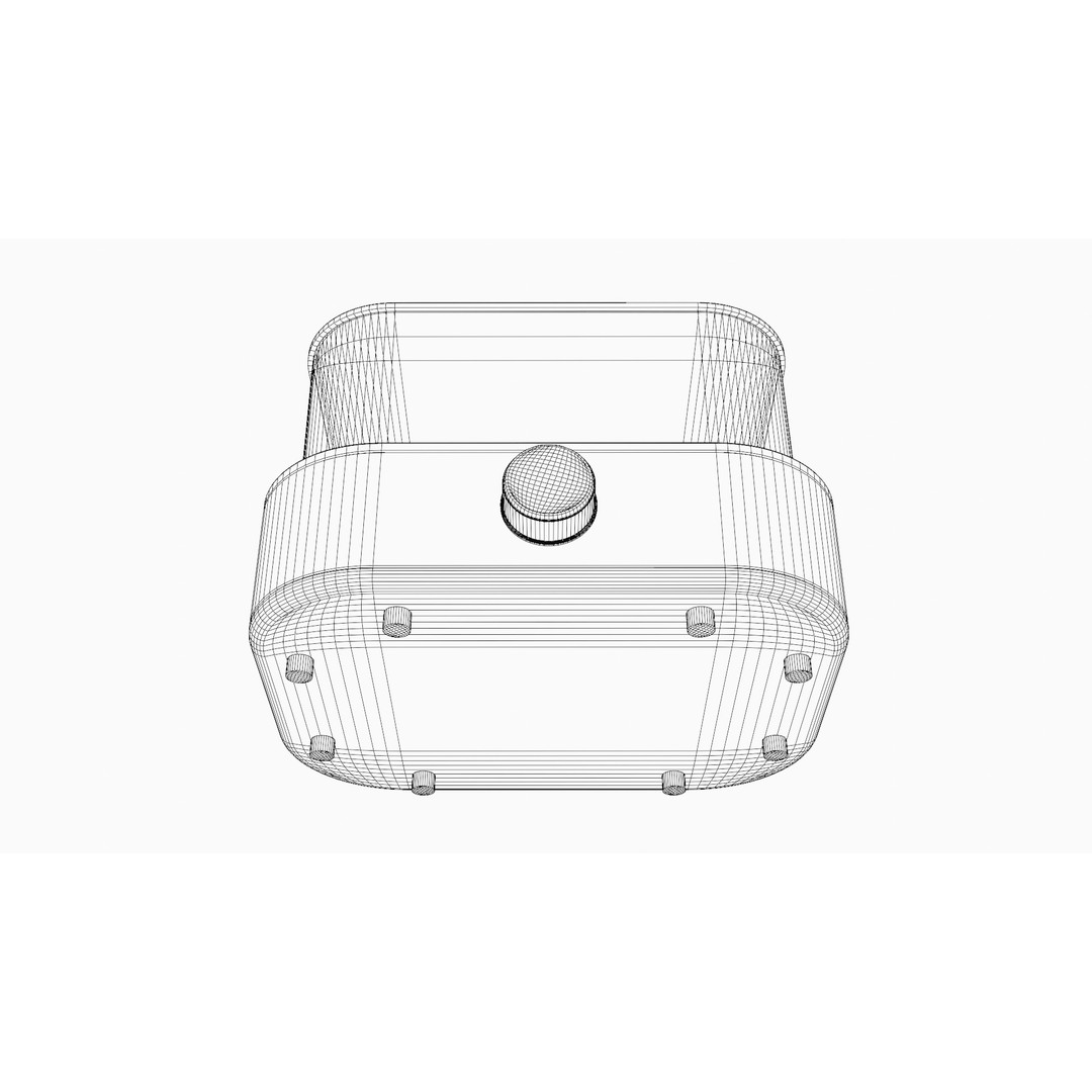 Electric Grill 3D Model – Low Poly Kitchen Appliance, FBX - View 15