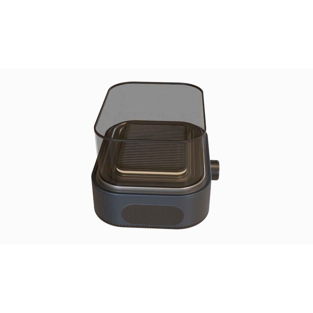 Electric Grill 3D Model – Low Poly Kitchen Appliance, FBX - View 6