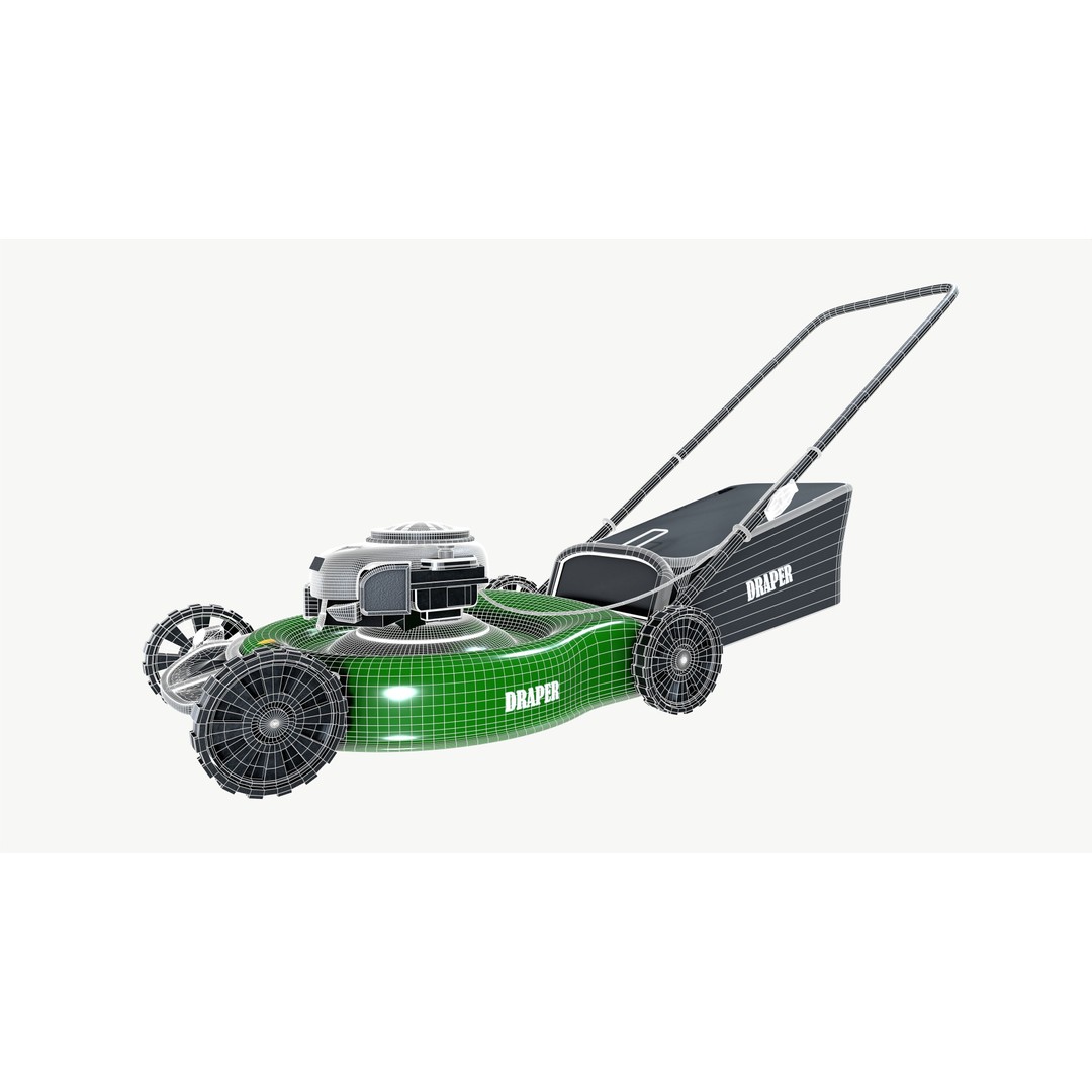 Lawn Mower 3D Model – High Poly PBR Game Asset, FBX