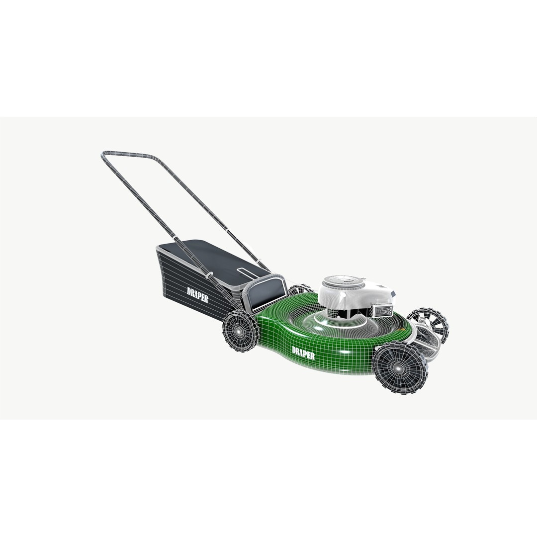 Lawn Mower 3D Model – High Poly PBR Game Asset, FBX - View 11