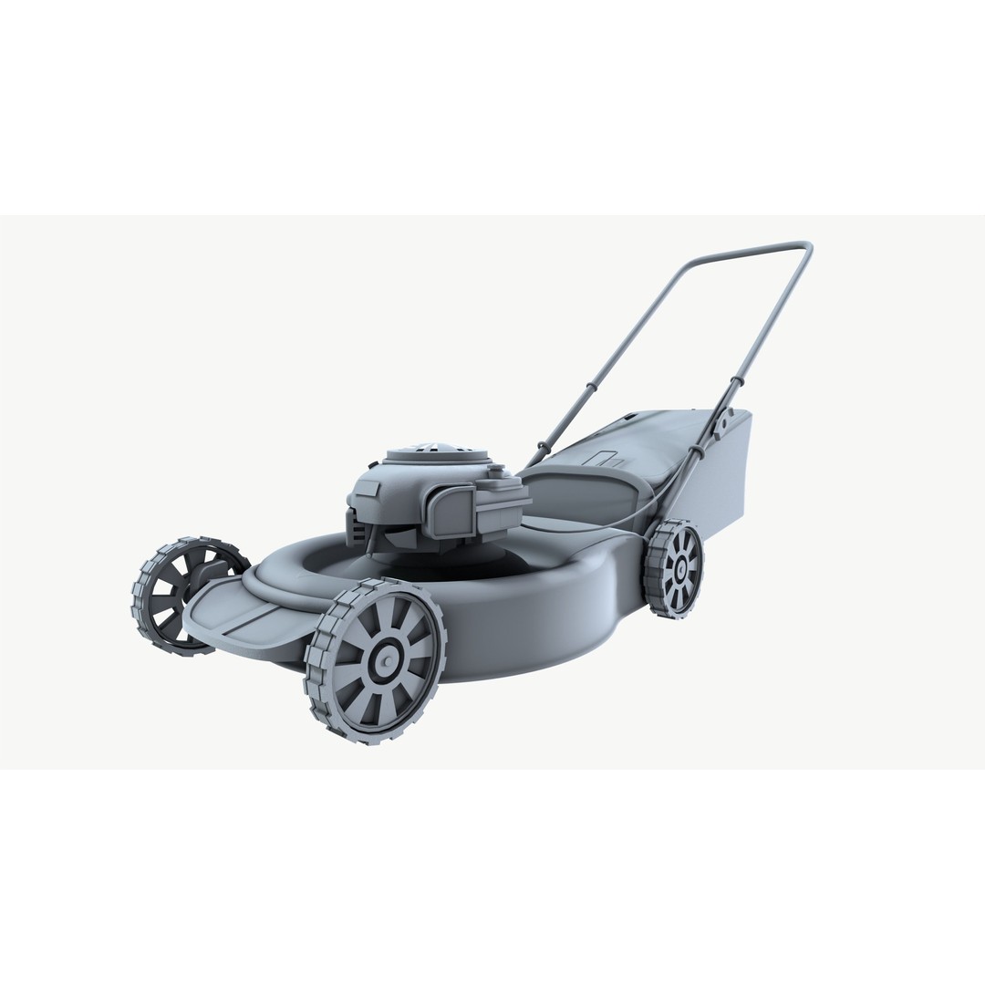 Lawn Mower 3D Model – High Poly PBR Game Asset, FBX - View 7