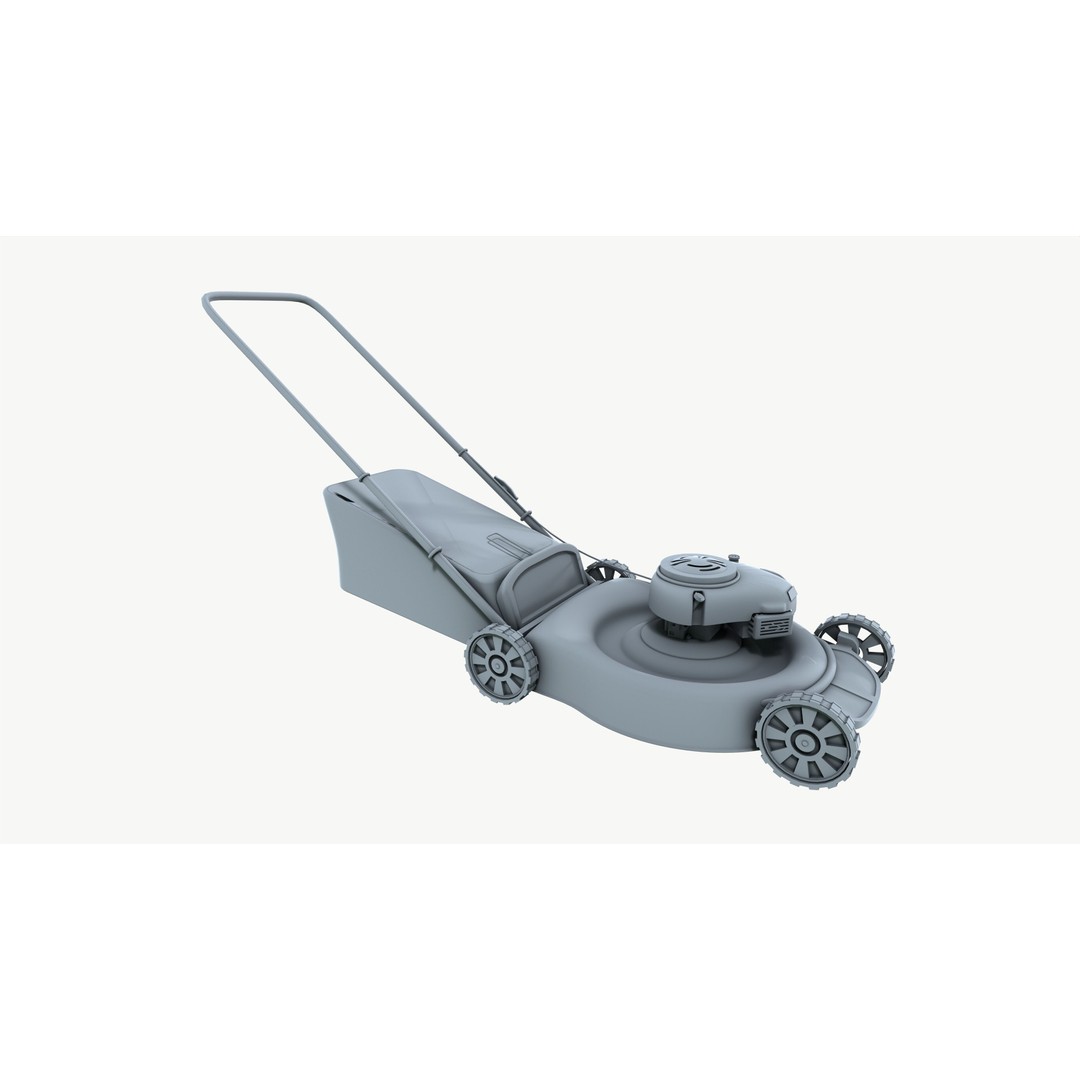 Lawn Mower 3D Model – High Poly PBR Game Asset, FBX - View 9