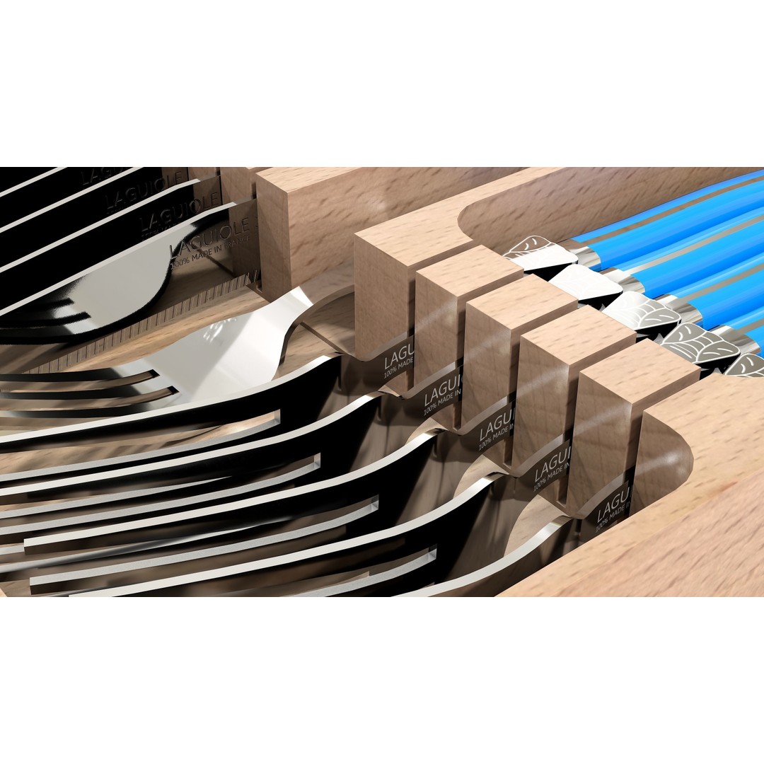 Laguiole Knife and Fork Set 3D Model – PBR Textured Cutlery, FBX - View 8