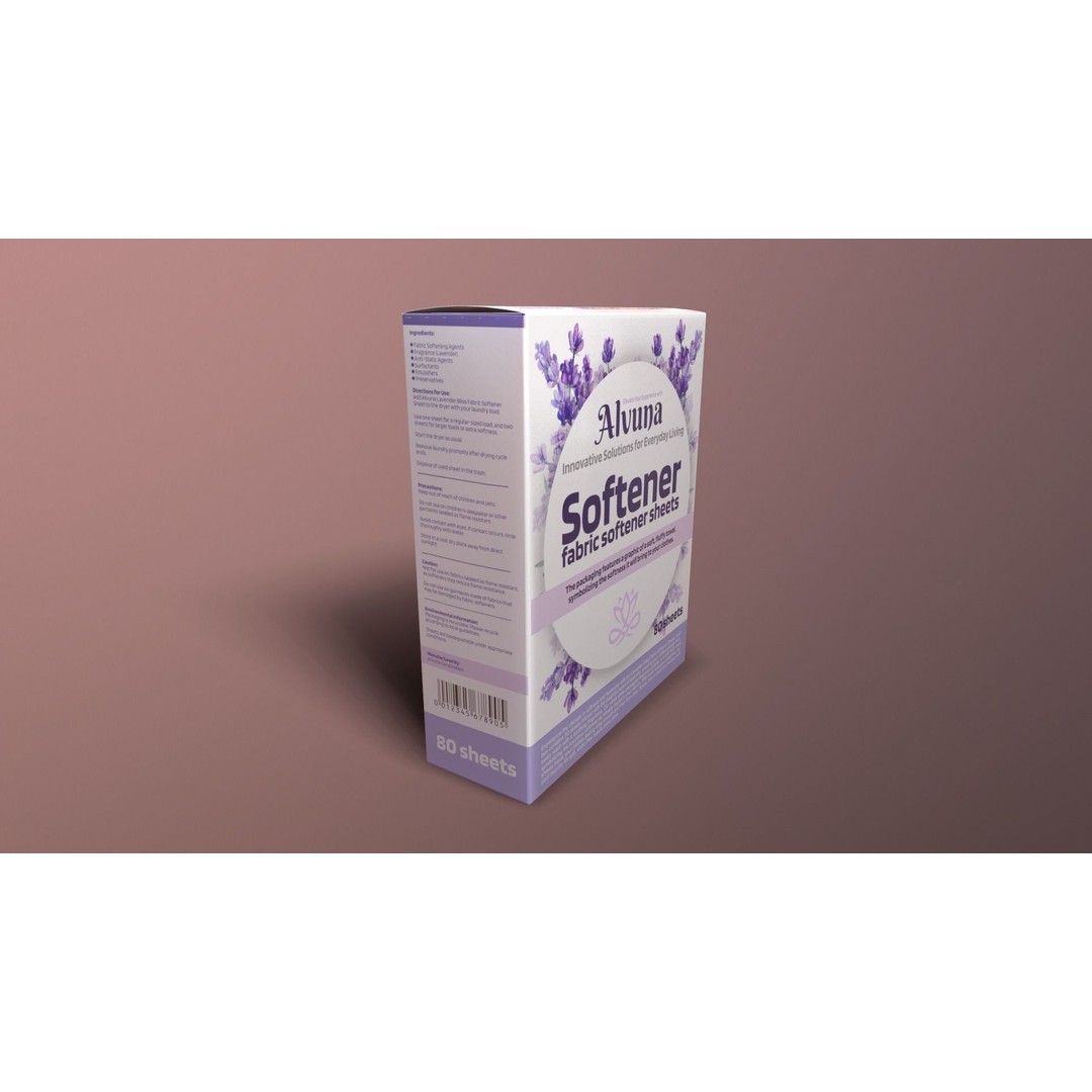 Lavender Fabric Softener Sheets 3D Model – Low Poly PBR Asset, FBX - View 6