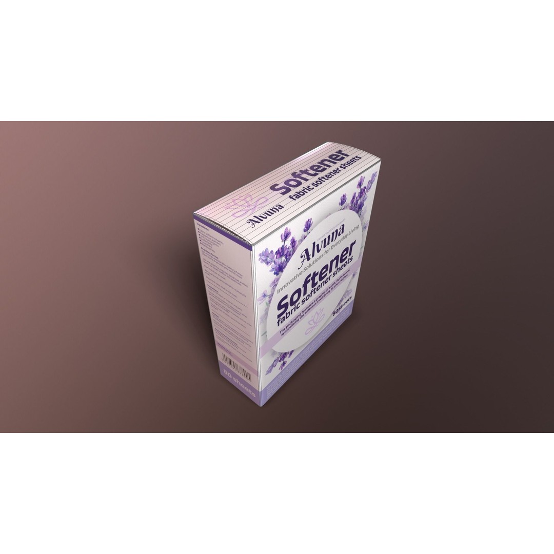 Lavender Fabric Softener Sheets 3D Model – Low Poly PBR Asset, FBX - View 7
