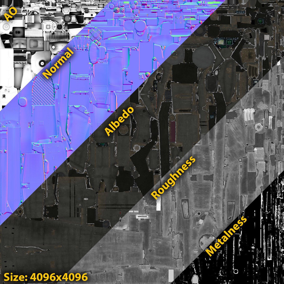 AH-64 Apache - Low-Poly Game-Ready 3D Model - View 14