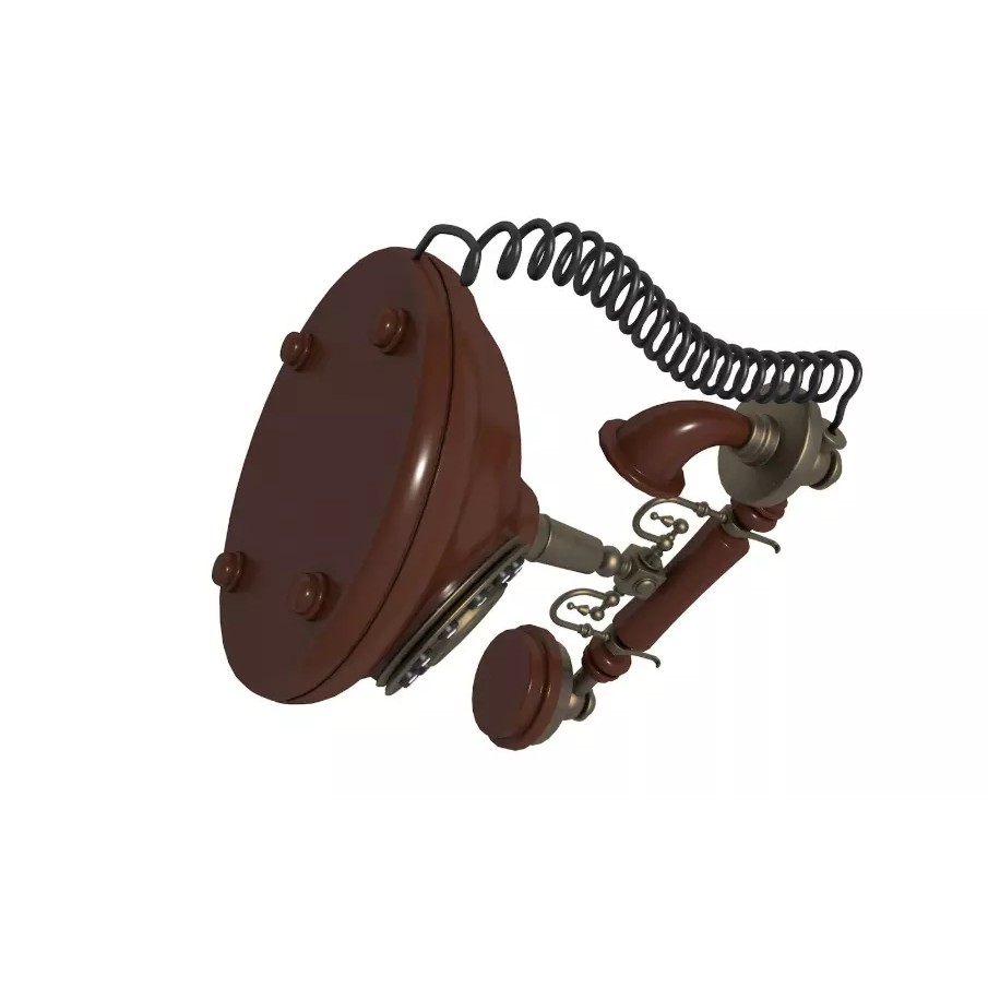 Vintage Home Devices 3D Model – Retro Collection, FBX, OBJ, PBR - View 10