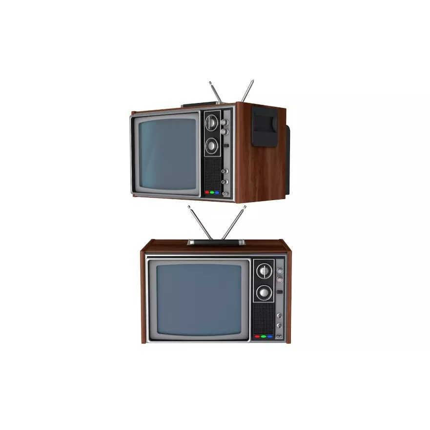 Vintage Home Devices 3D Model – Retro Collection, FBX, OBJ, PBR - View 11