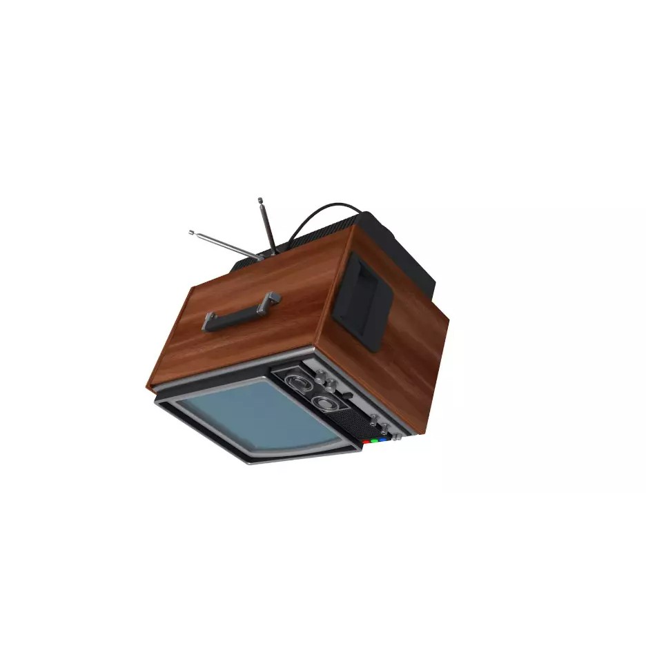 Vintage Home Devices 3D Model – Retro Collection, FBX, OBJ, PBR - View 12