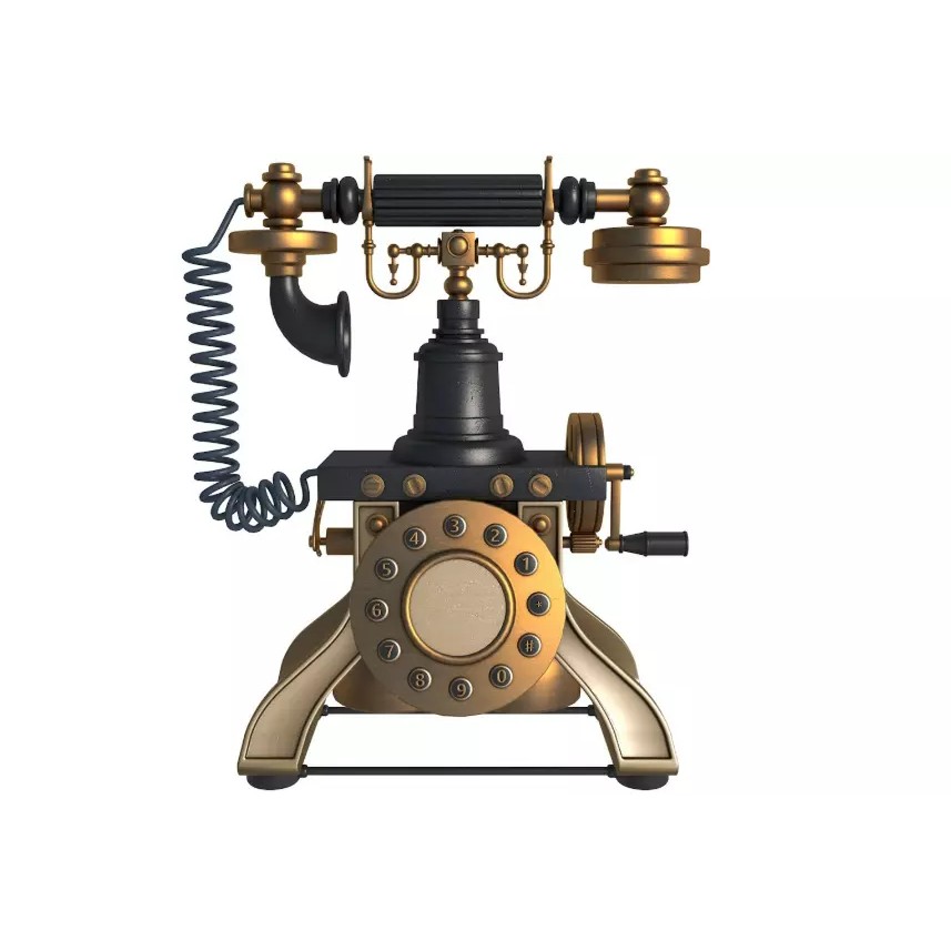 Vintage Home Devices 3D Model – Retro Collection, FBX, OBJ, PBR - View 13