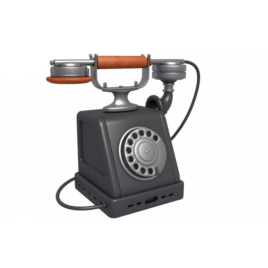 Vintage Home Devices 3D Model – Retro Collection, FBX, OBJ, PBR - View 19